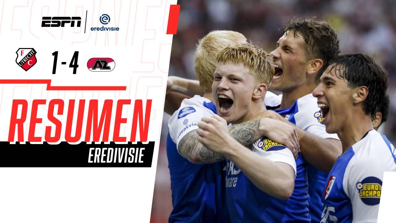 Mateo Chávez brilla con el AZ Alkmaar en triunfo en Utrecht | Resumen