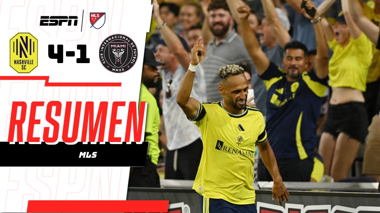 Nashville aplasta a Inter Miami con doblete de Mukhtar