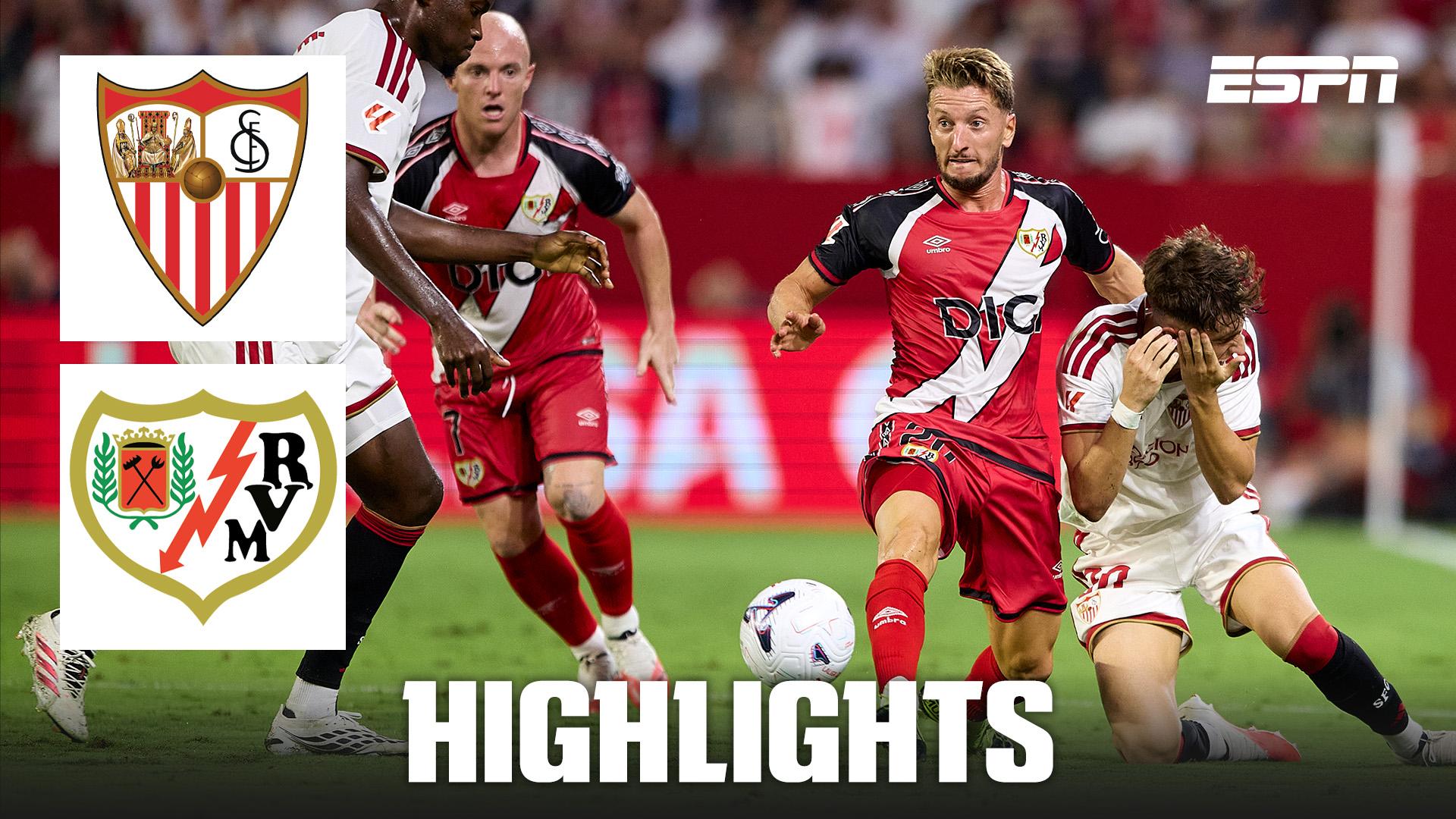 10-man Sevilla claim late winner vs. Rayo Vallecano