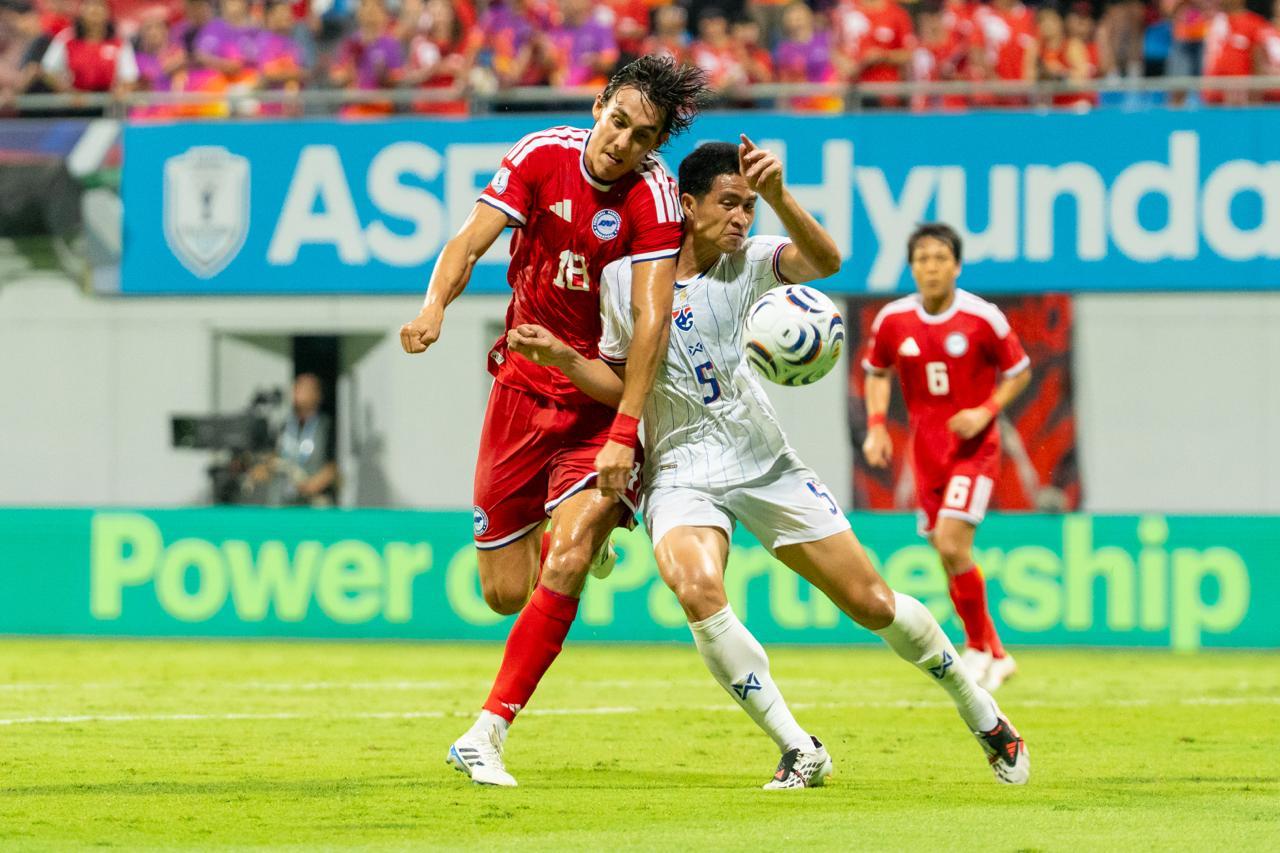 Thailand seize control of semifinal with first-leg win over Singapore