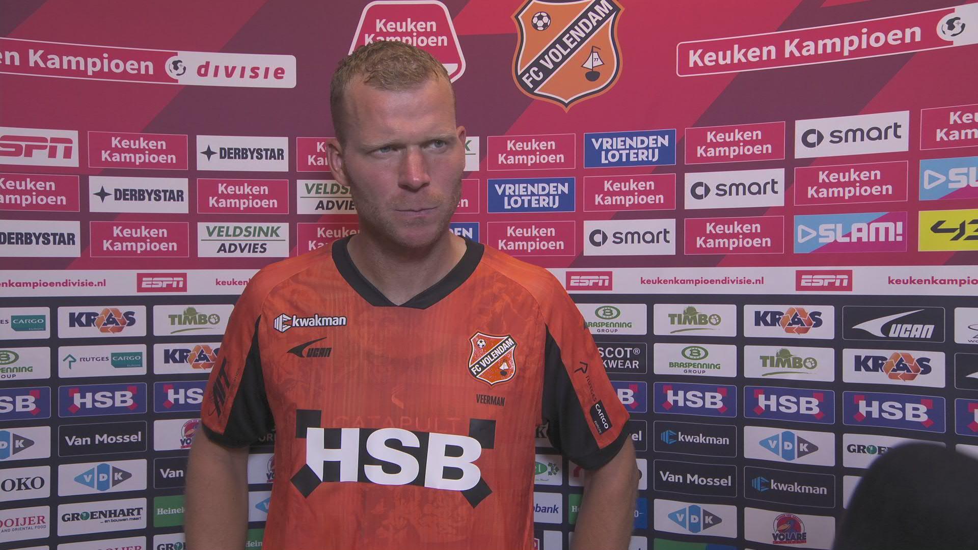 Veerman over de eerste helft: "Uiteindelijk zijn we gewoon niet goed genoeg aan de bal"