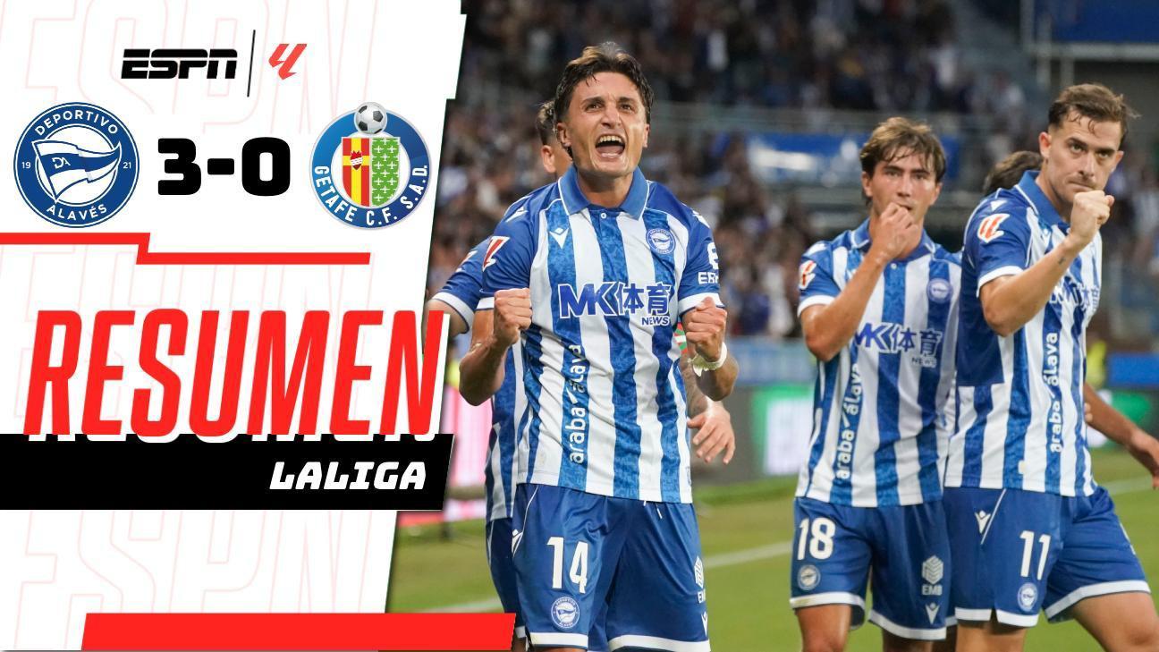 ¡Arranque espectacular! Alavés se impone 3-0 al Getafe en la primera jornada de LaLiga 2026