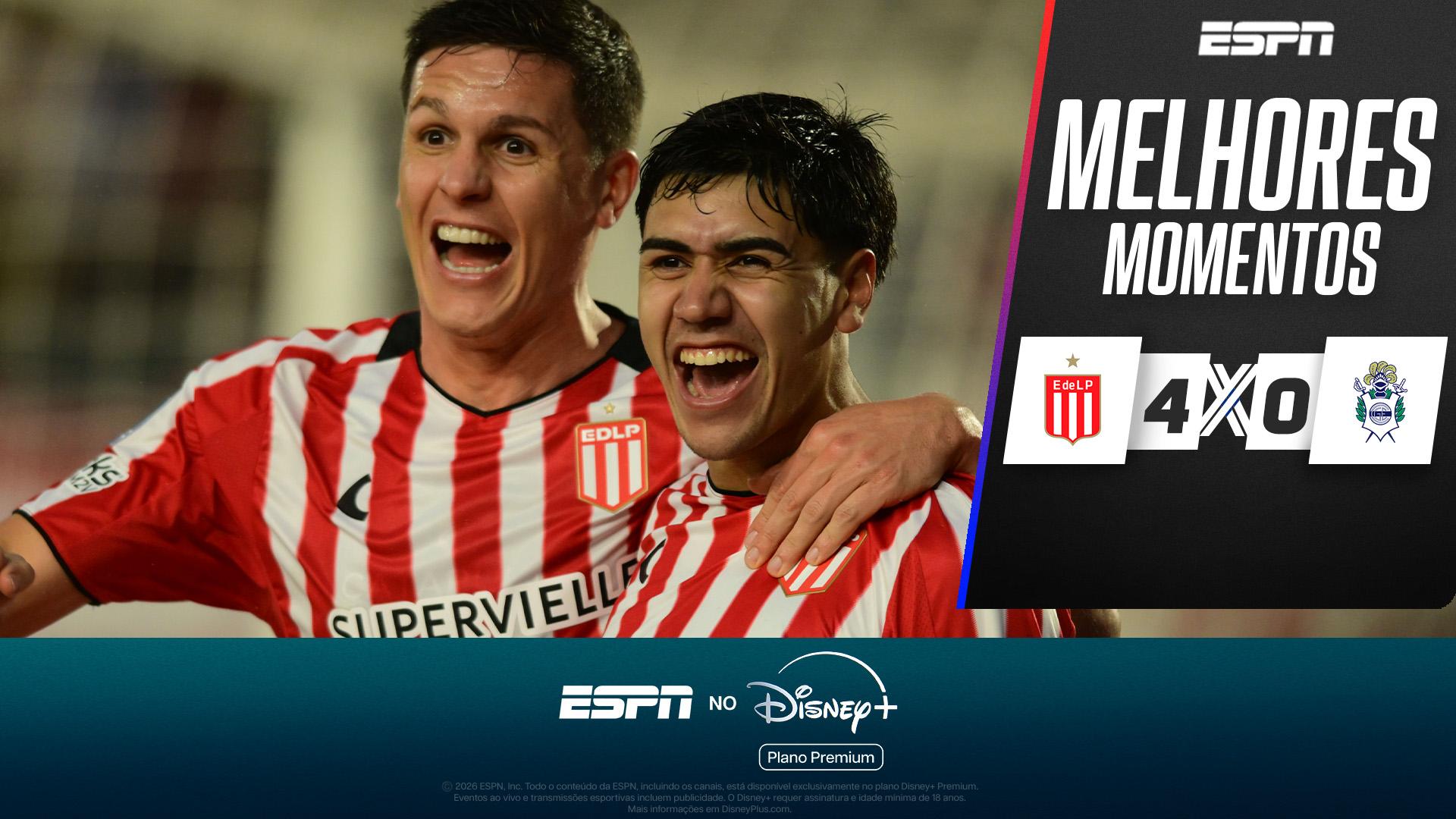 Estudiantes 4 x 0 Gimnasia y Esgrima no Campeonato Argentino: veja os melhores momentos