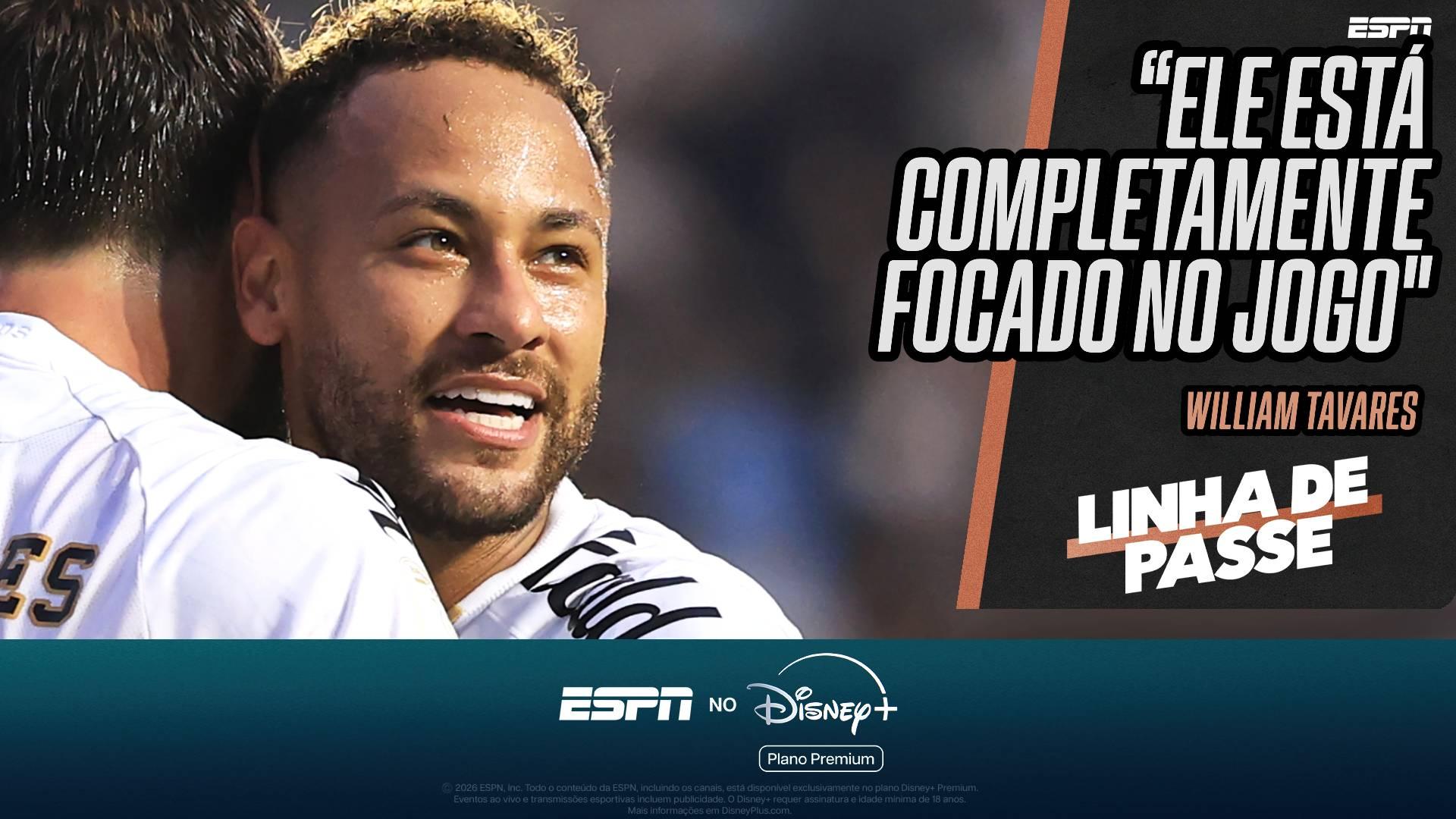 William Tavares analisa bom momento de Neymar no Santos: 'Percebo uma mudança de comportamento nele'