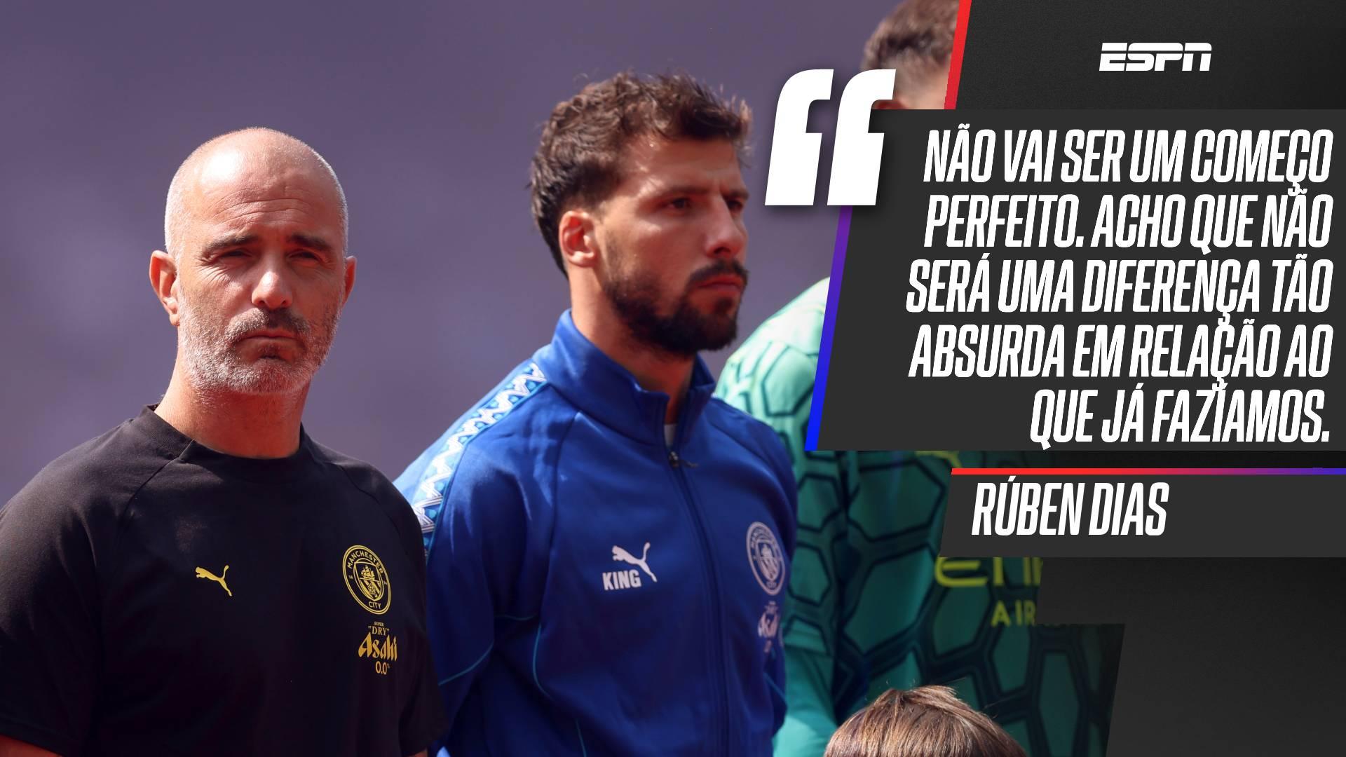 Rúben Dias admite frustração após vice da Supercopa da Inglaterra, mas ressalta transição no City e elogia Maresca