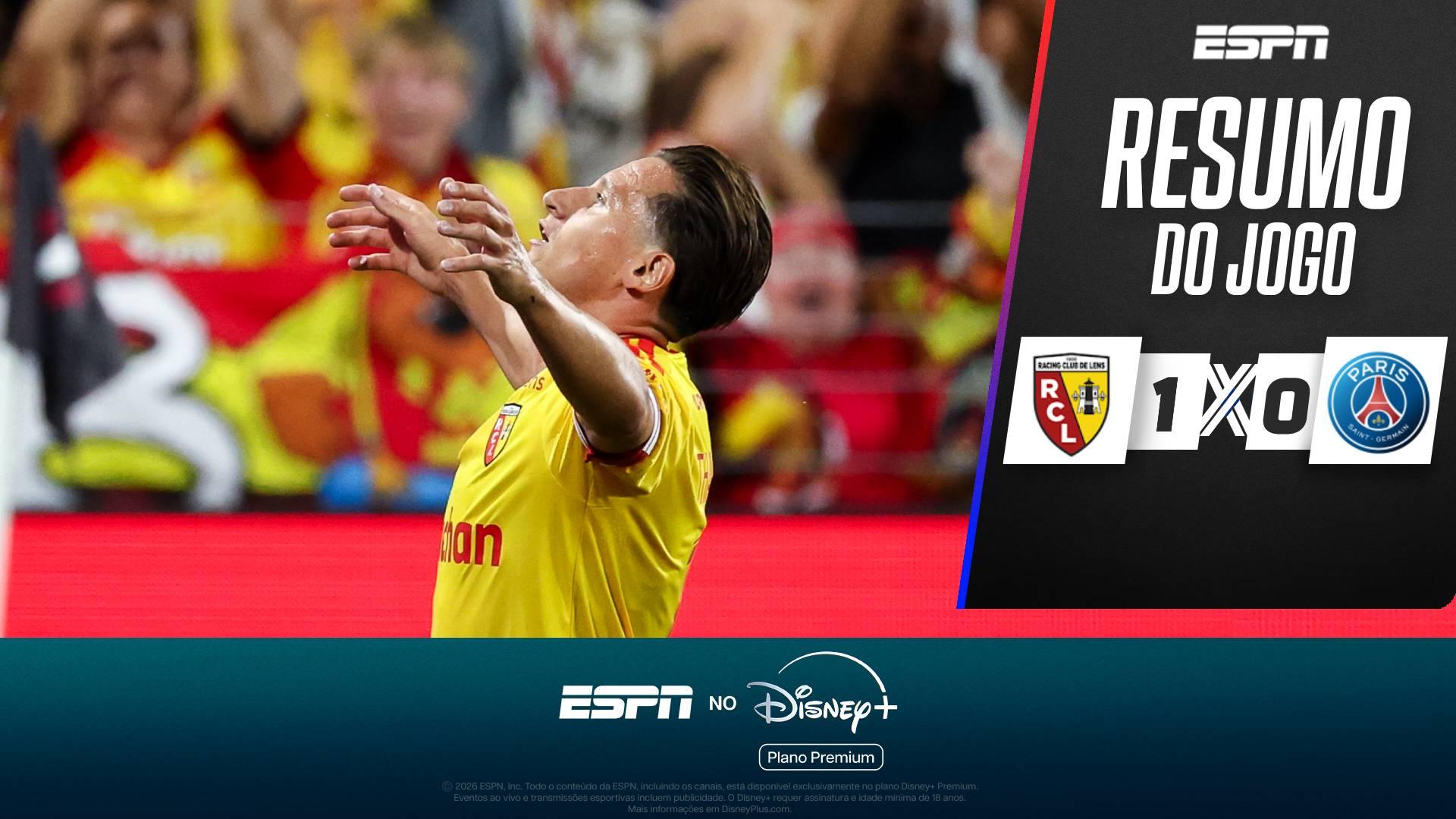 Em jogo intenso, Lens vence o PSG e é campeão da Supercopa da França pela primeira vez; VEJA como foi
