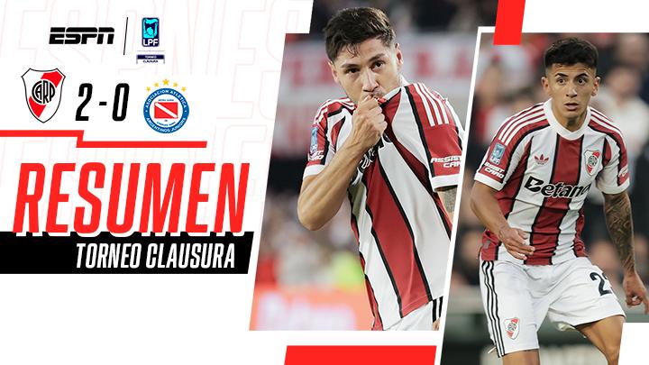 River venció, cortó su mala racha y terminó con el invicto de Argentinos