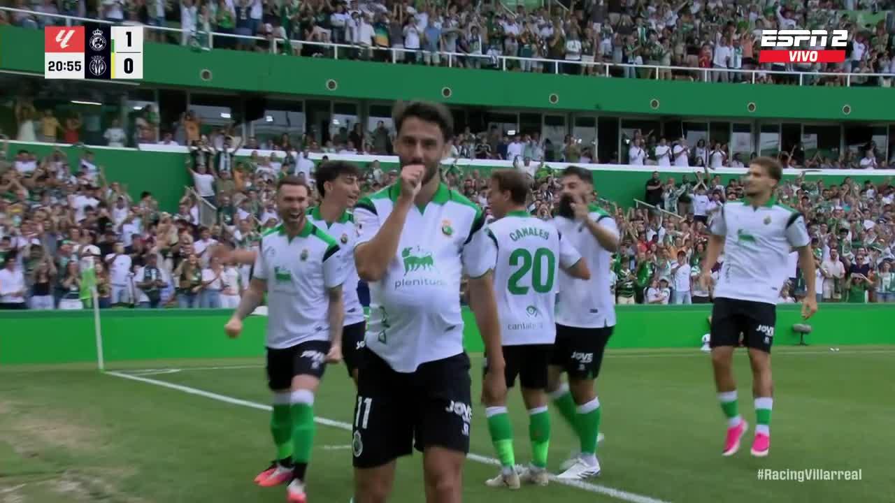 Andrés Martín festejó el primero contra Villarreal