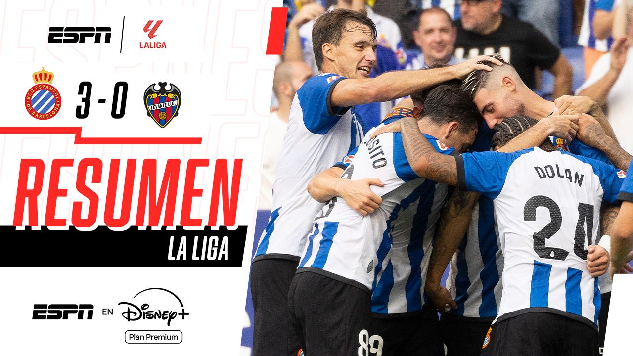 Espanyol goleó al Levante en el comienzo de La Liga