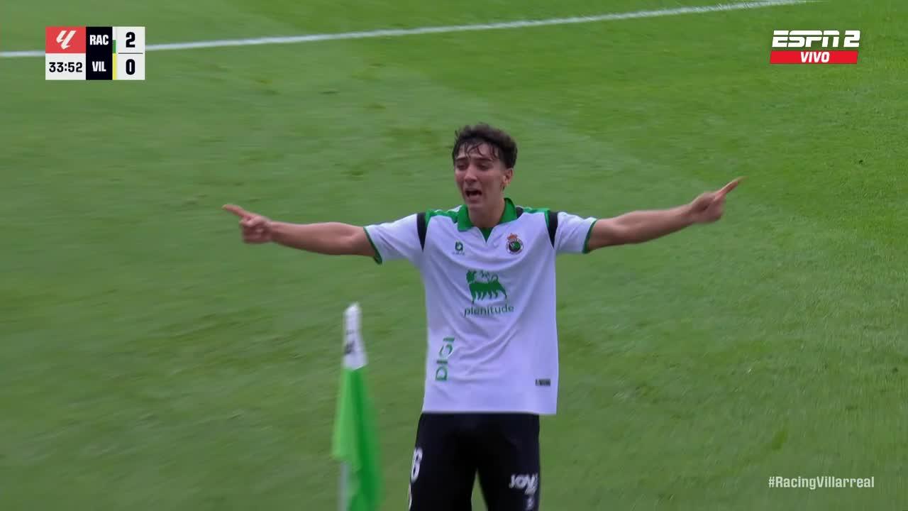 ¡Golazo de Sergio Martínez! Puso el segundo contra Villarreal