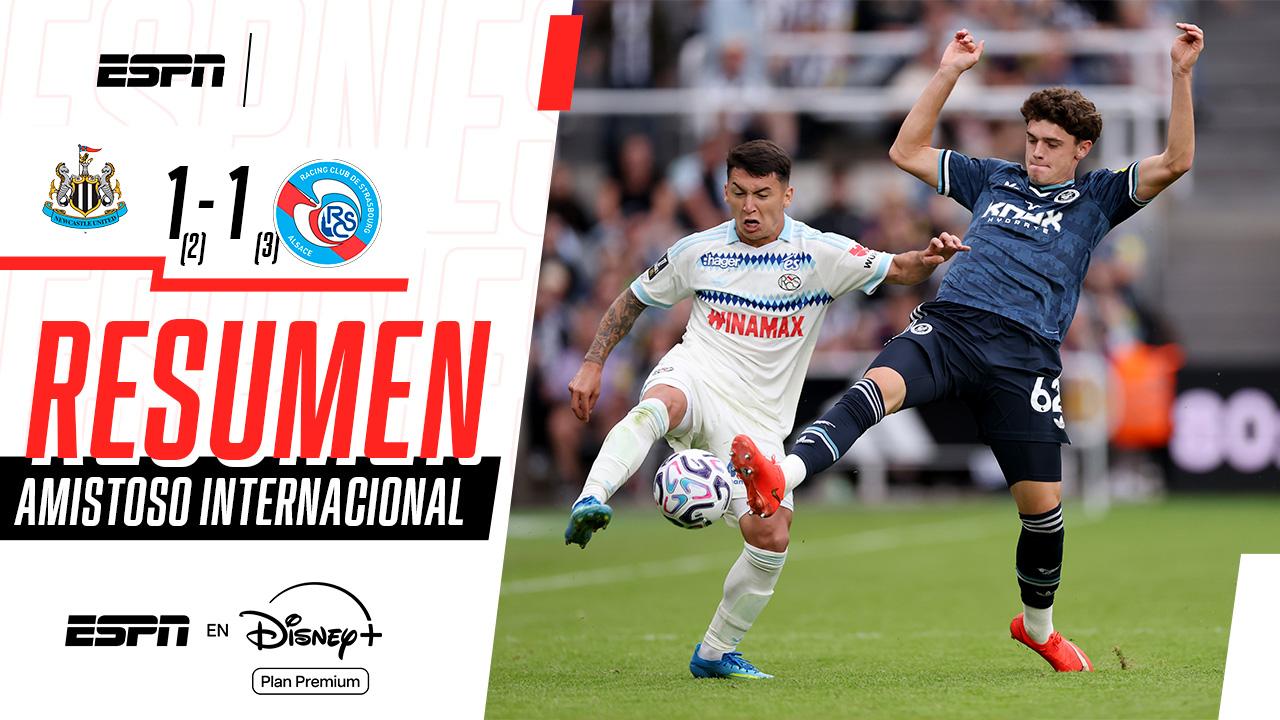 Por penales, Racing de Estrasburgo se quedó con el amistoso frente a Newcastle