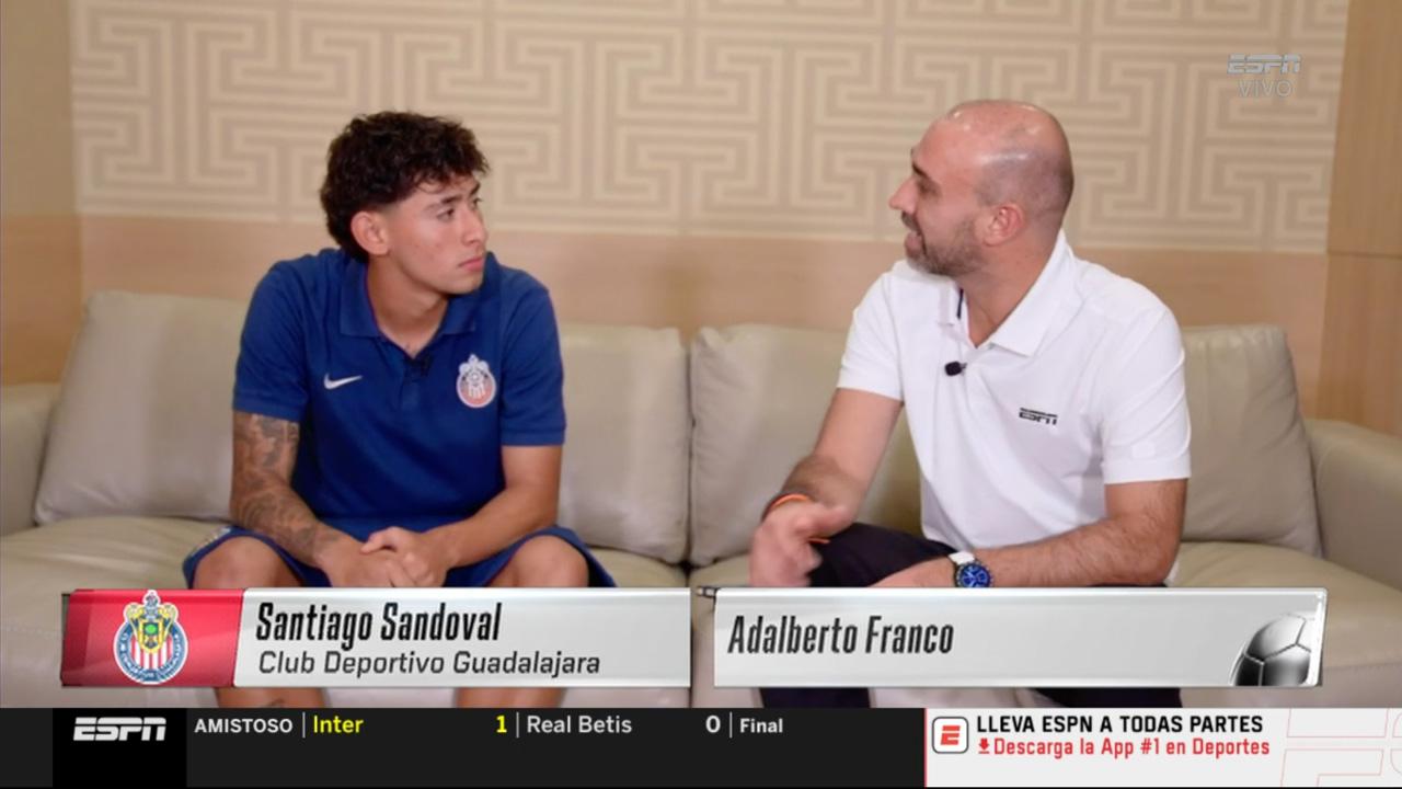 Santiago Sandoval: "Mi objetivo es ser campeón con Chivas"