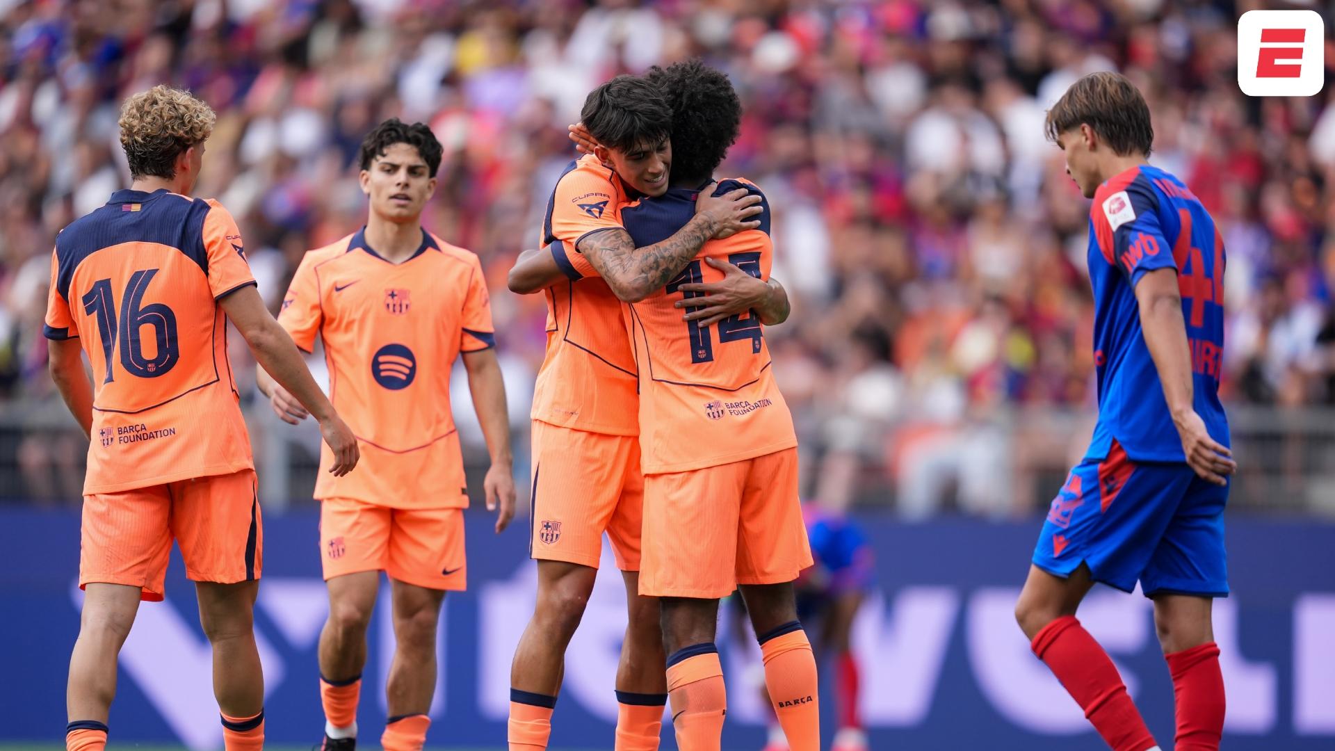 Con Gordon, Adeyemi y Bisiwu, Barcelona goleó al Basel
