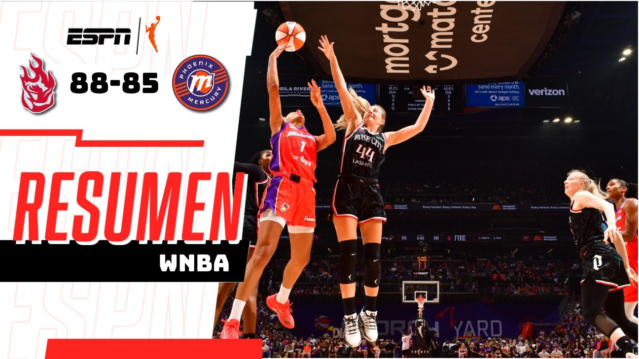Portland Fire remonta ante Mercury y se impone 88-85