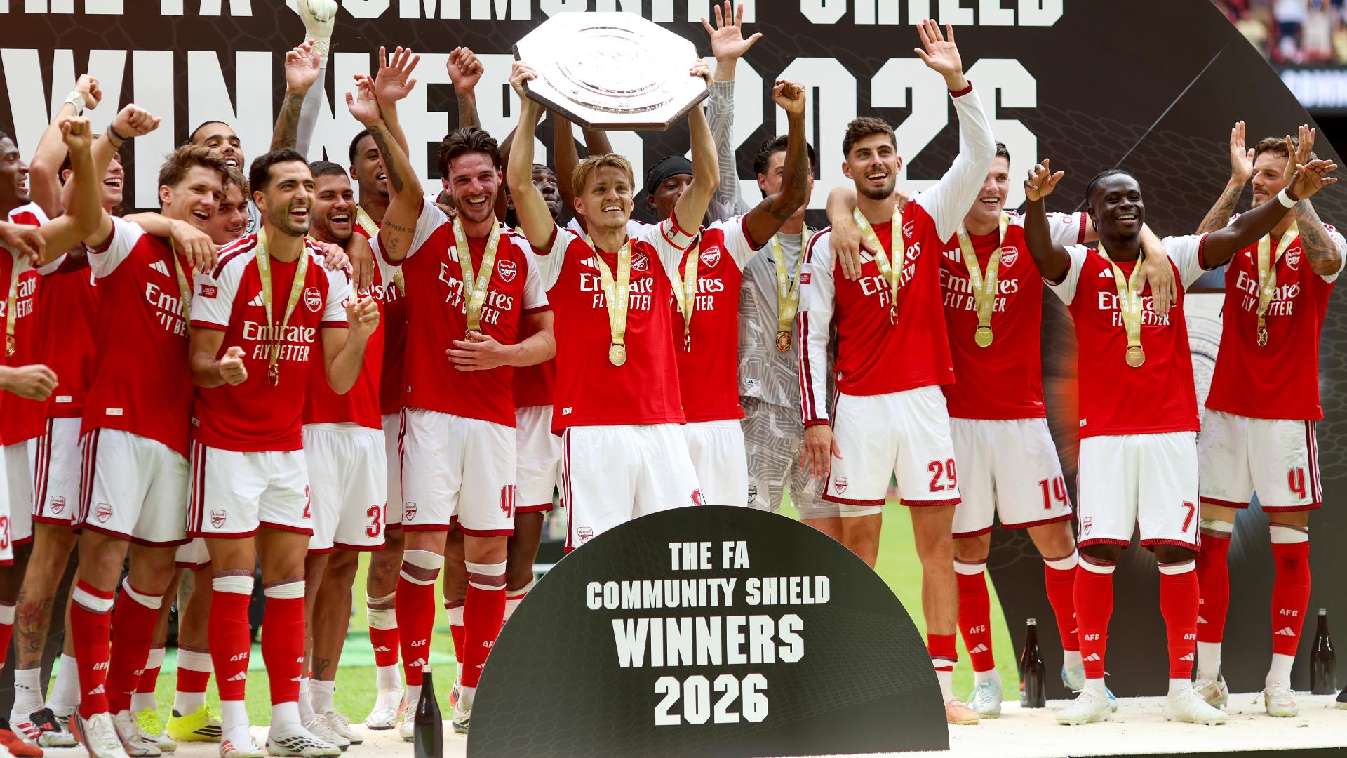 Arsenal claim Community Shield title in dominant fashion