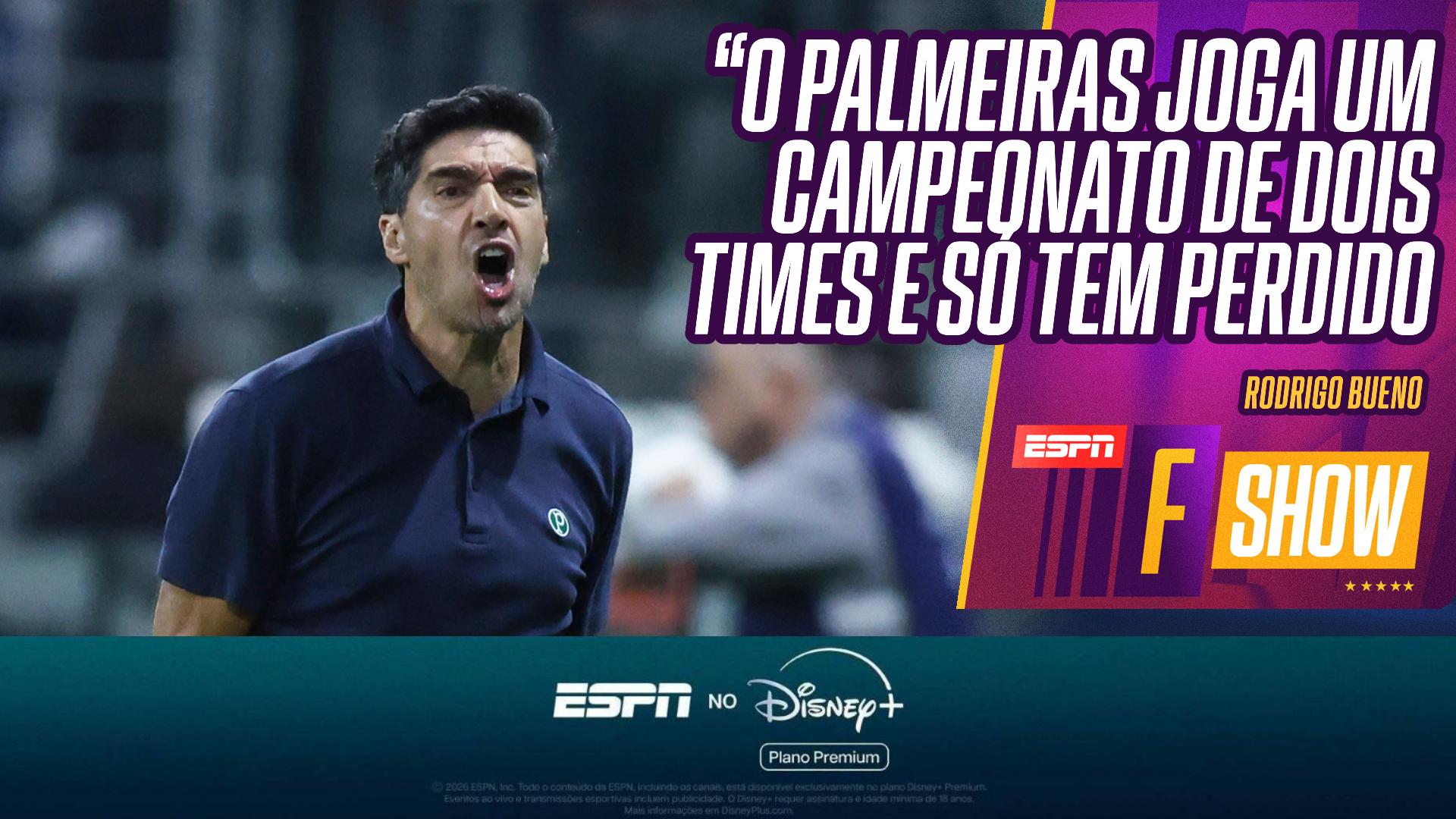 Rodrigo Bueno diz que Flamengo deve passar Palmeiras no Brasileirão e critica Abel Ferreira: 'só está perdendo'