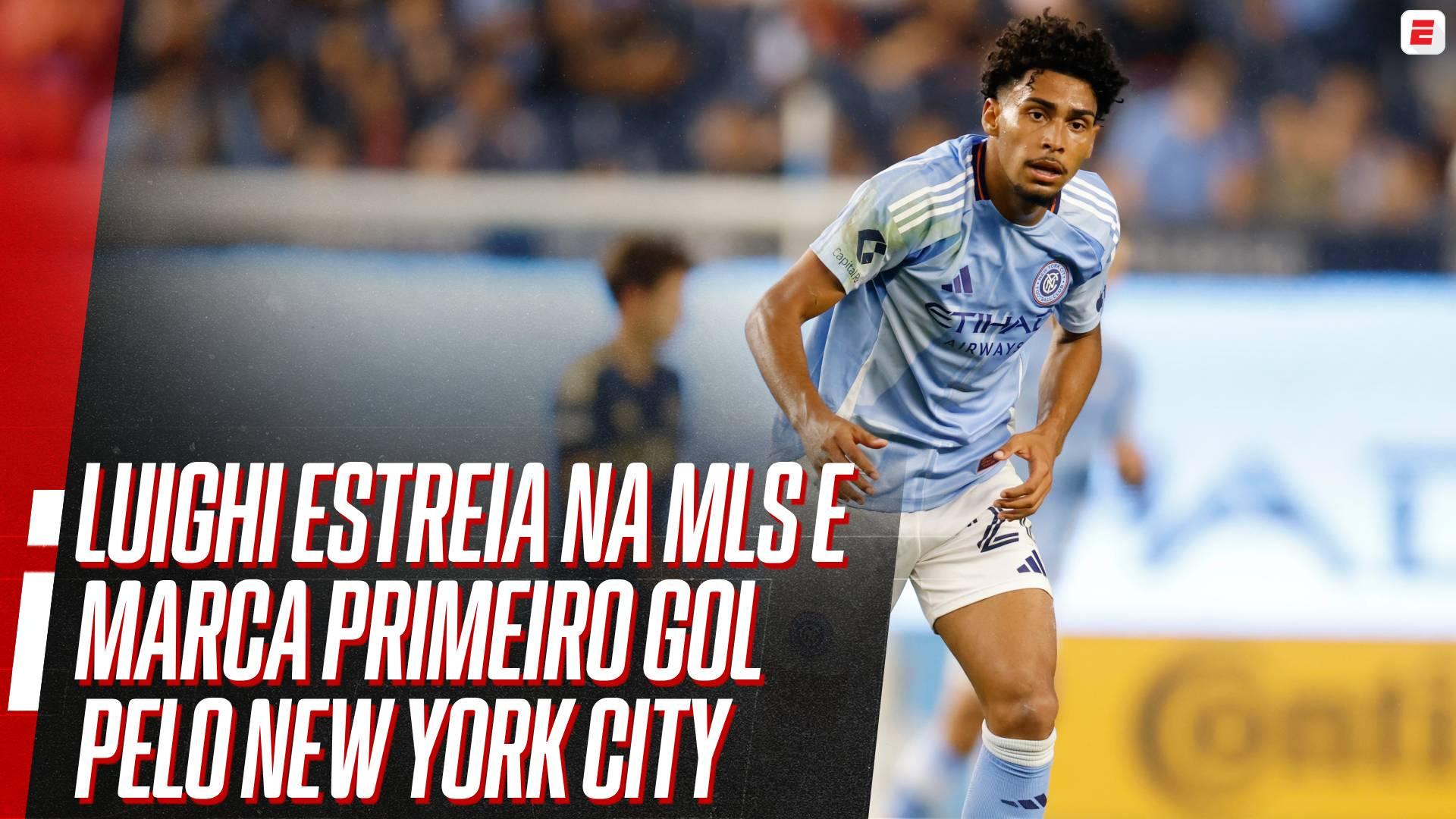 Ex-Palmeiras, Luighi estreia na MLS e marca o primeiro gol pelo New York City; VEJA
