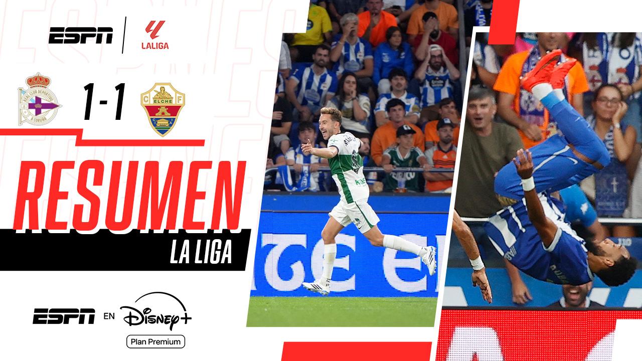 ¡Intenso empate entre Deportivo La Coruña y Elche en La Liga!