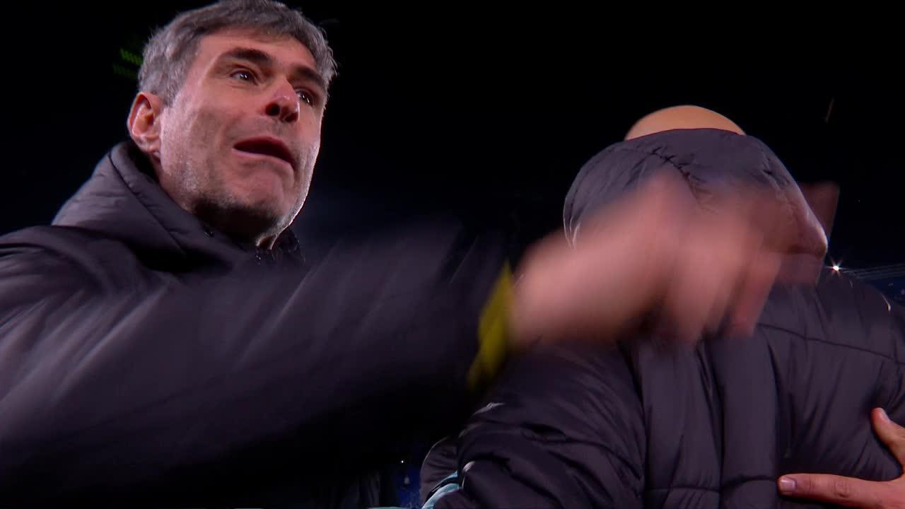 ¿La causa de la pelea al final del partido?