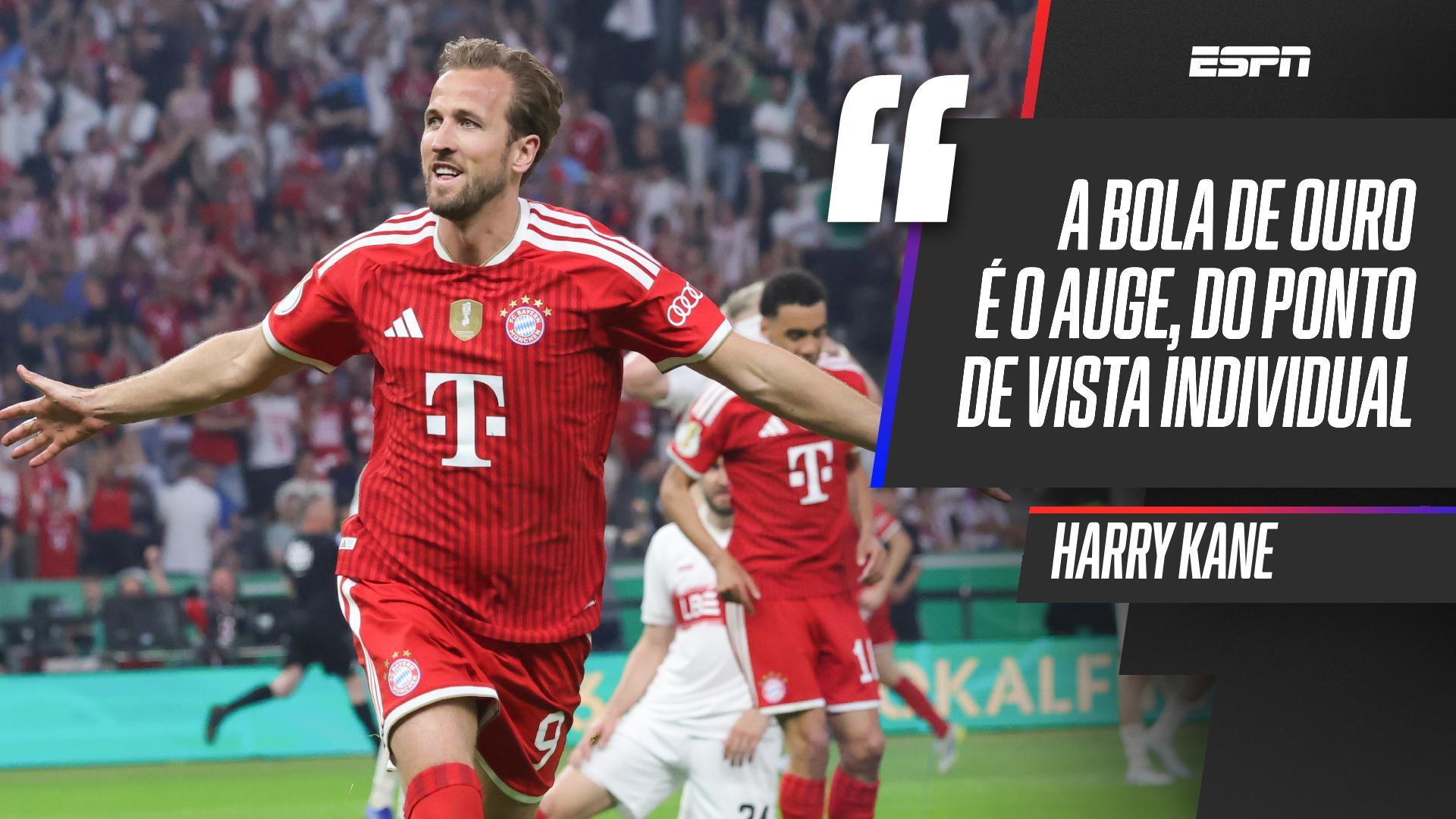 Harry Kane admite expectativa pela Bola de Ouro: 'Tive uma ótima temporada'