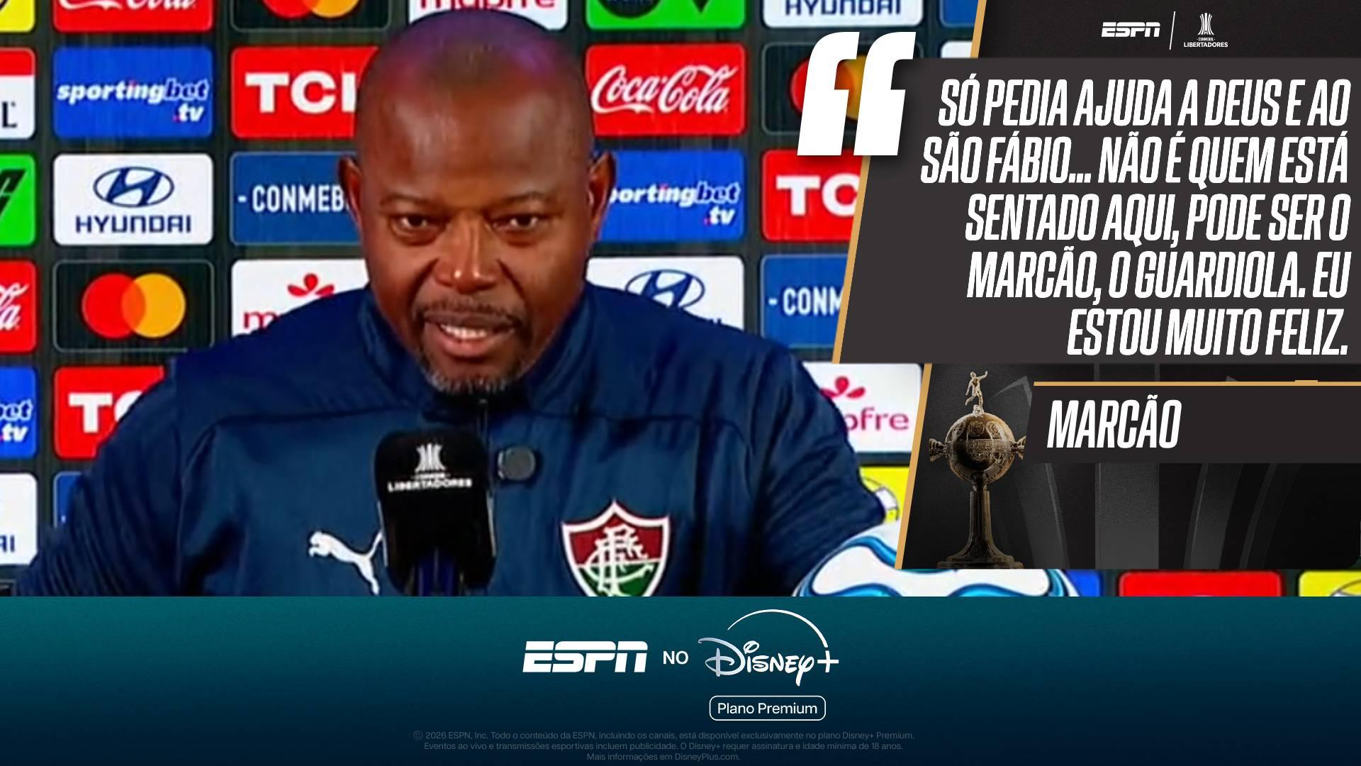Marcão revela o que sentiu nos pênaltis em Rivadavia x Fluminense, responde até quando fica no clube e exalta Fábio