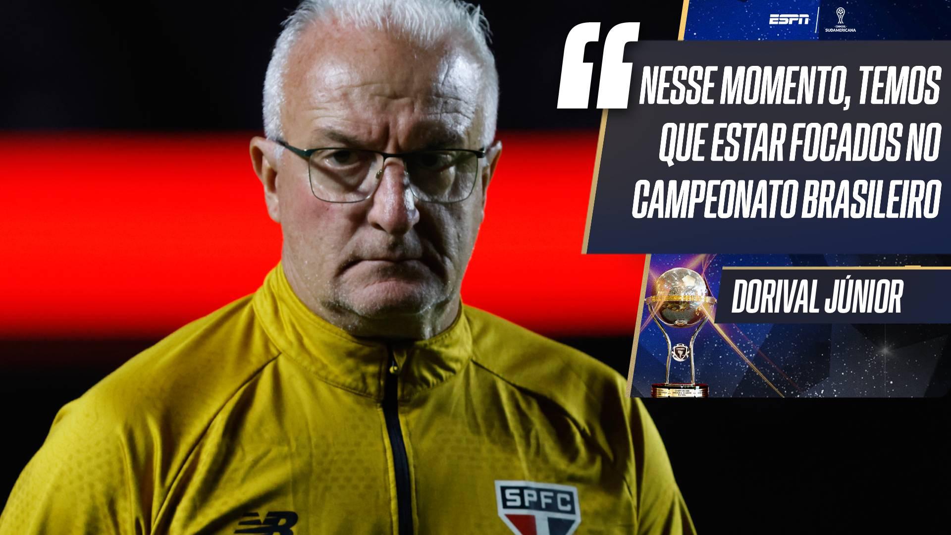 'Quando eu tive times de qualidade, fui...': Dorival Júnior abre o jogo sobre 'desequilíbrio' entre Brasileirão e Sul-Americana