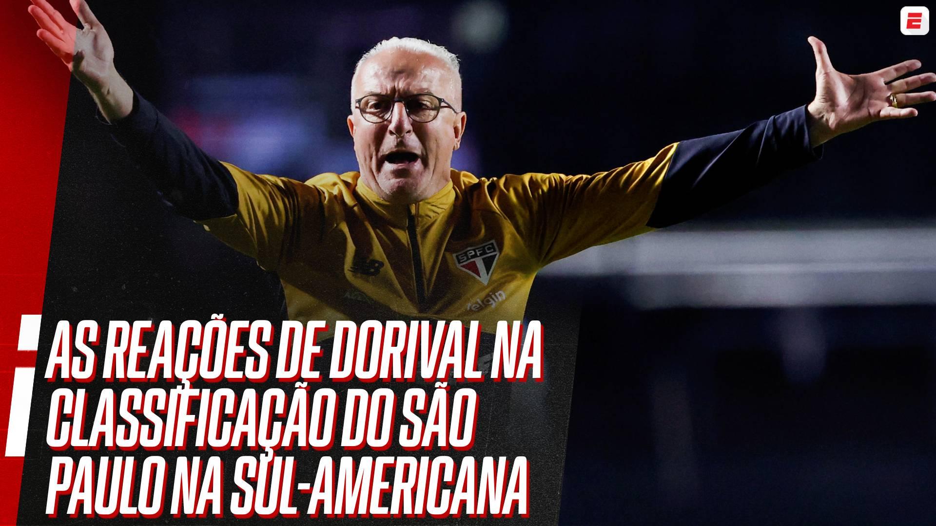 São Paulo classificado! As reações de Dorival Júnior na vitória contra o Bolívar na Sul-Americana