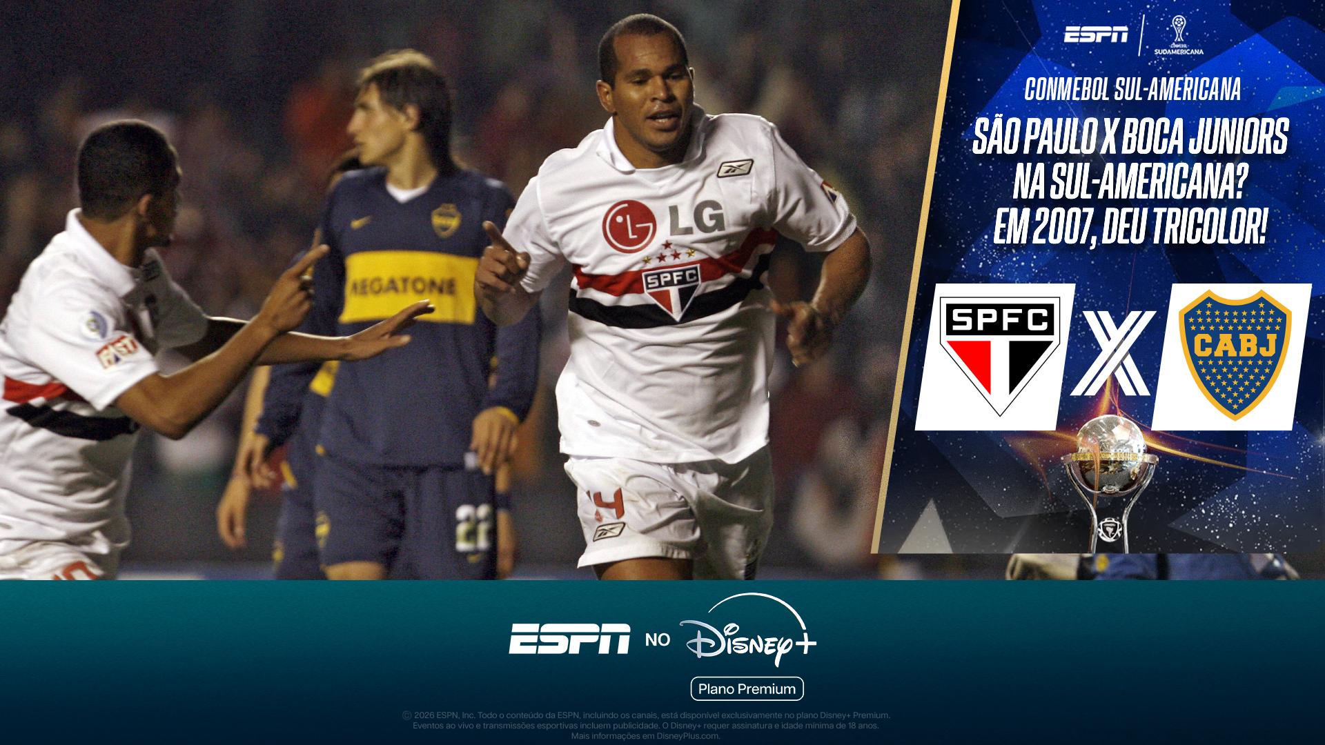 São Paulo x Boca Juniors na Sul-Americana! RELEMBRE gol da classificação tricolor no confronto de 2007