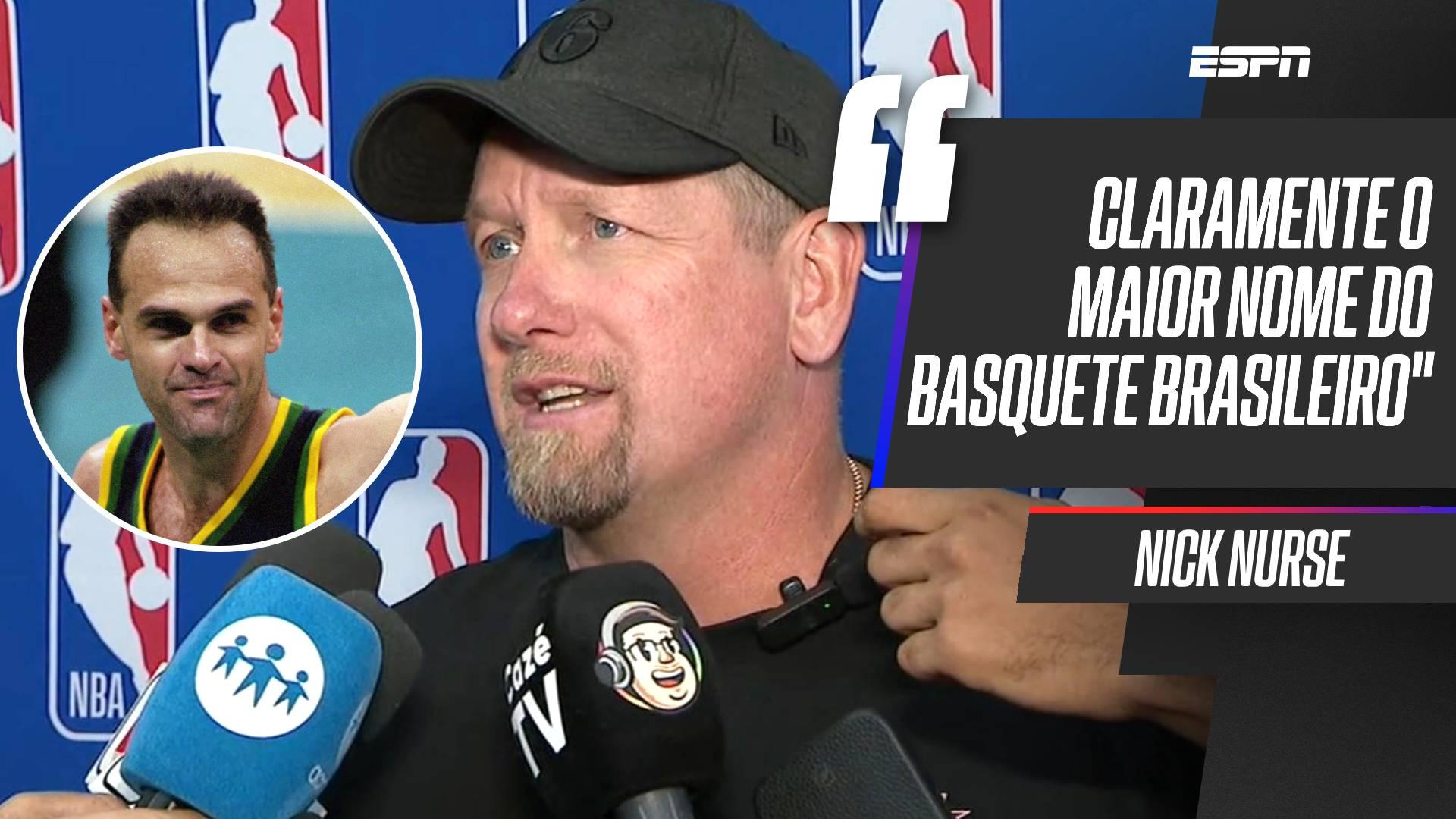 Nick Nurse relembra partida contra Oscar Schmidt na juventude: 'Marcou tantos pontos naquele jogo'