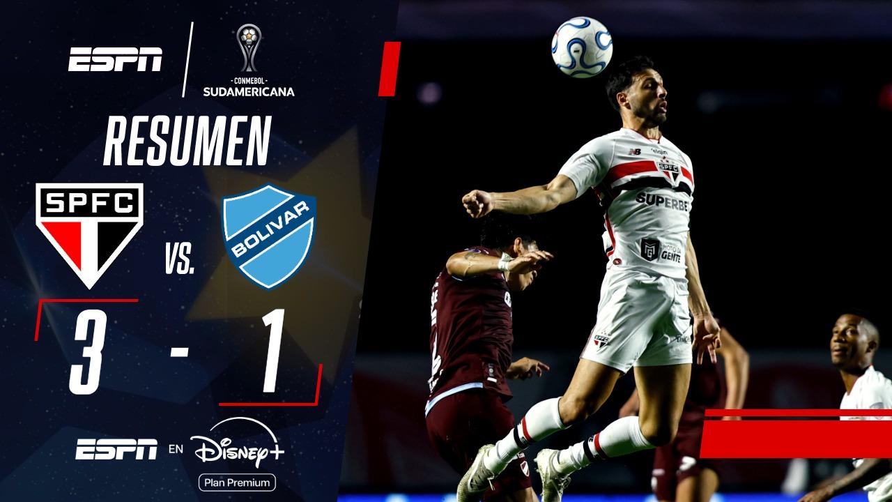 San Pablo venció a Bolívar y avanzó en la CONMEBOL Sudamericana