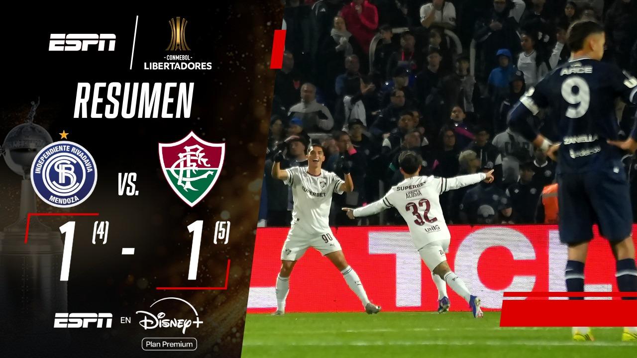 Fluminense derrotó 5-4 en los penales a Independiente Rivadavia y pasó a los cuartos de final de la CONMEBOL Libertadores