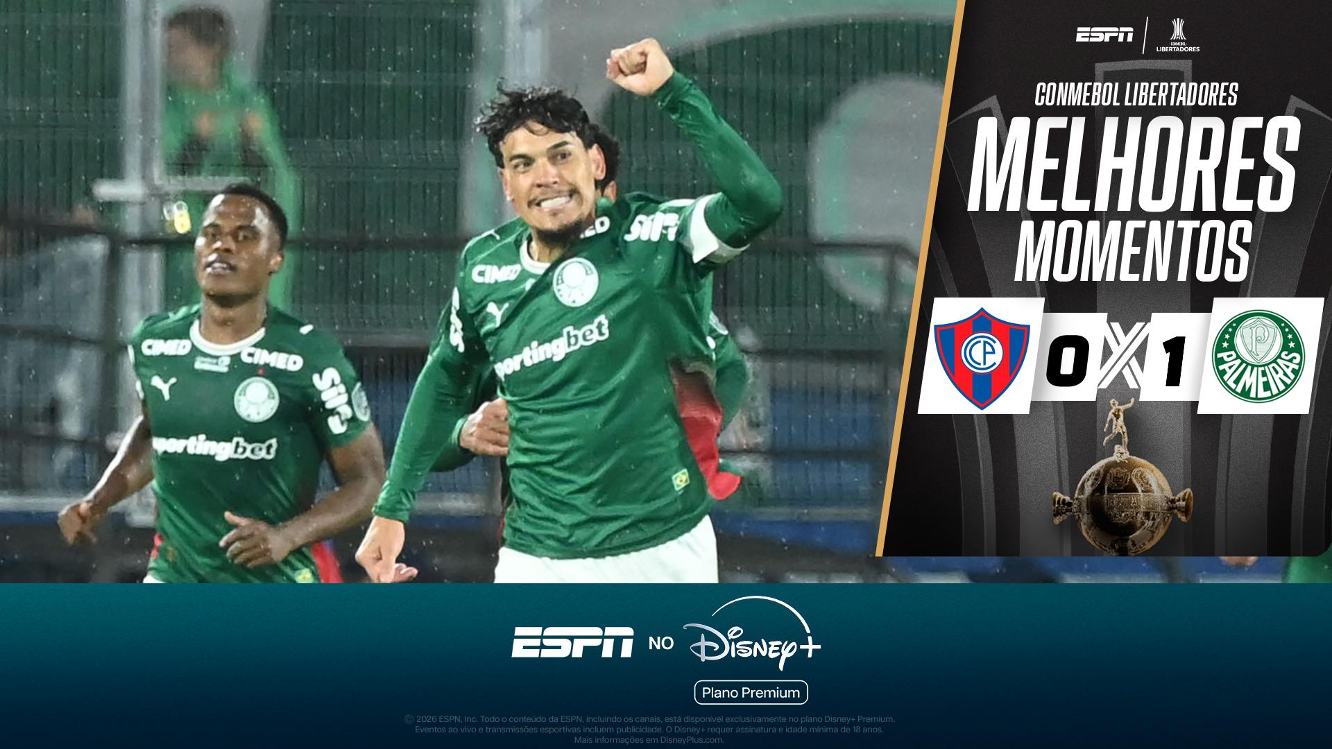Gustavo Gómez decide, Palmeiras vence Cerro Porteño e avança às quartas de final da Libertadores; VEJA como foi