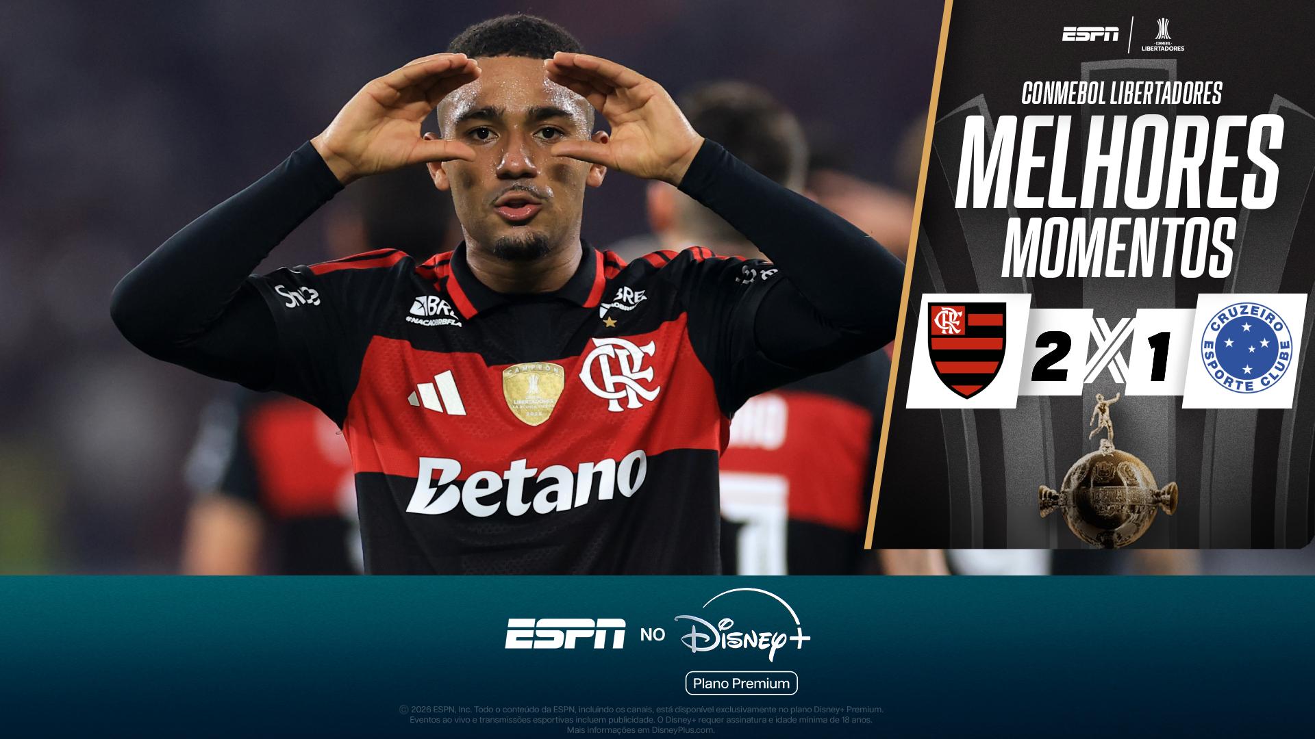Flamengo supera Cruzeiro em noite de golaços e avança às quartas de final da Libertadores; VEJA como foi
