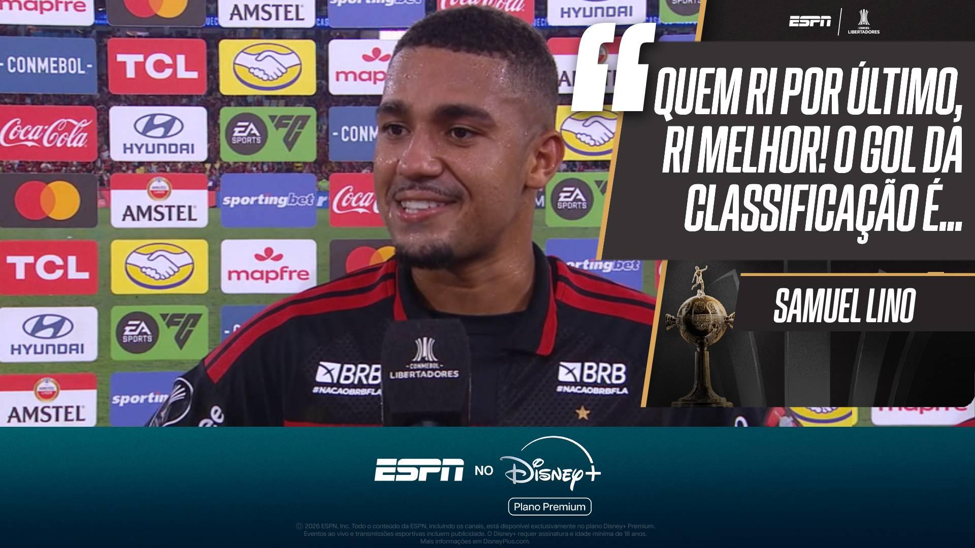 Samuel Lino comemora volta por cima em Flamengo x Cruzeiro e conta como foi zuado no jogo de ida: 'Quem ri por último...'