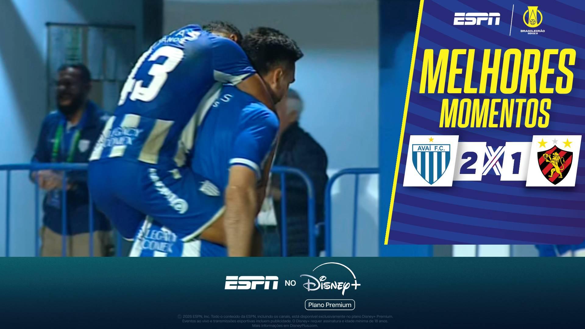 Avaí conquista virada heroica sobre o Sport pela Série B; VEJA os melhores momentos