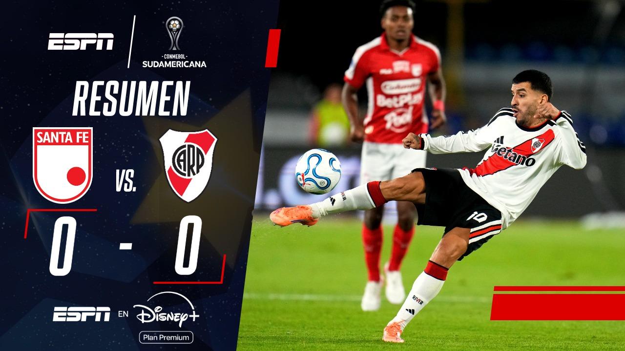 Independiente Santa Fe igualó sin goles contra River en la Sudamericana
