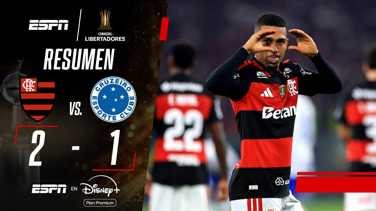 Flamengo se impuso 2-1 sobre Cruzeiro y pasó a los cuartos de final de la CONMEBOL Libertadores