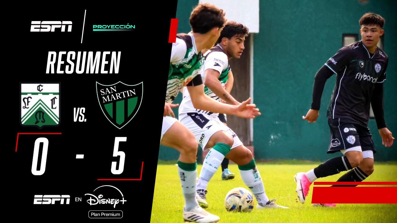 ¡Goleada de San Martín contra Ferro en el Torneo Proyección!