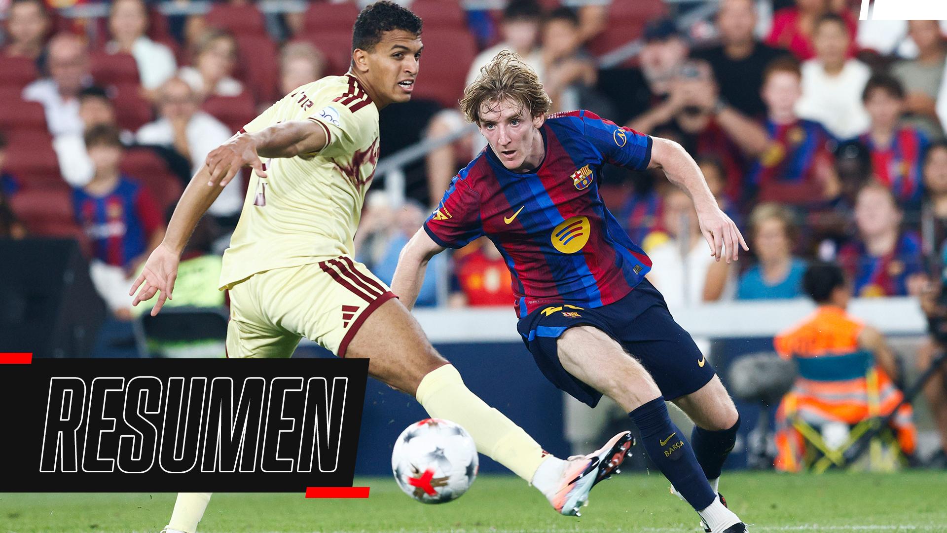 Barcelona cerró la pretemporada con un triunfo ante Al Ahly