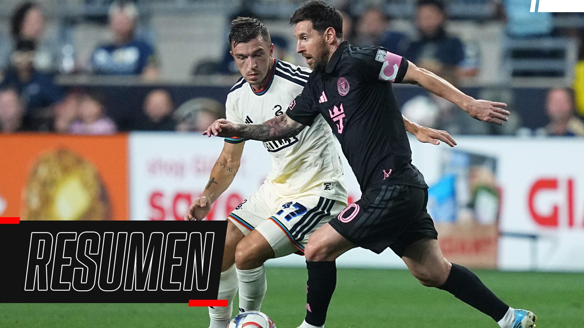 Con gol de Messi, Inter Miami igualó ante Philadelphia Union