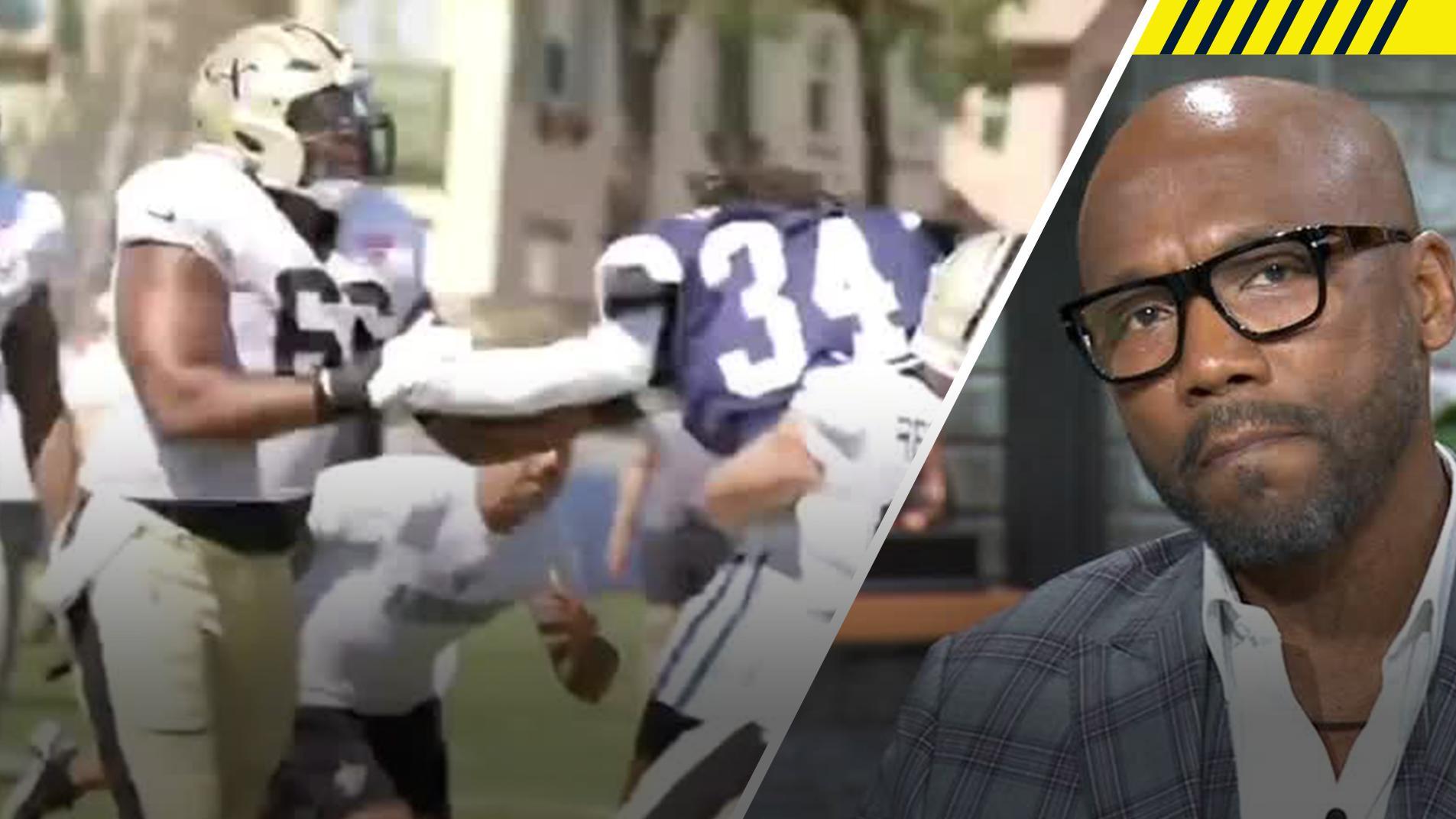 Riddick calls Cowboys, Saints fight 'idiotic'