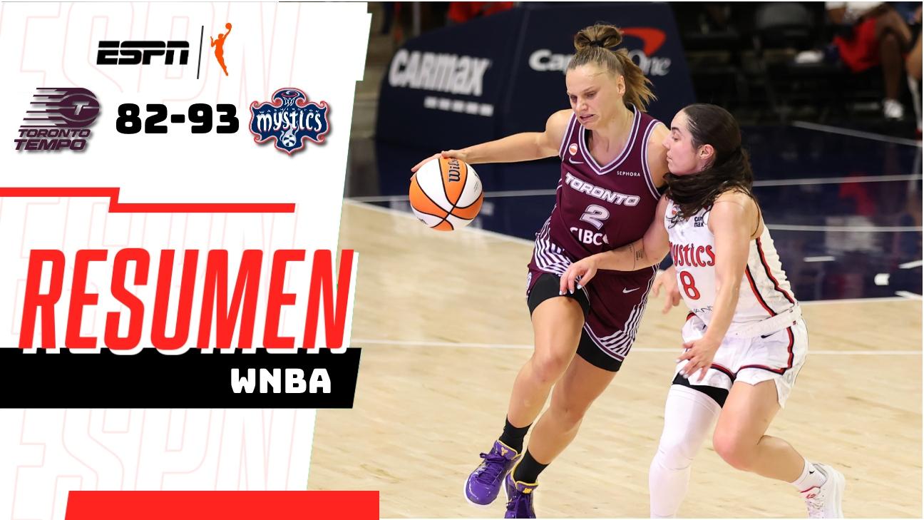 Washington Mystics construye amplia ventaja y vence 93-82 a Toronto Tempo