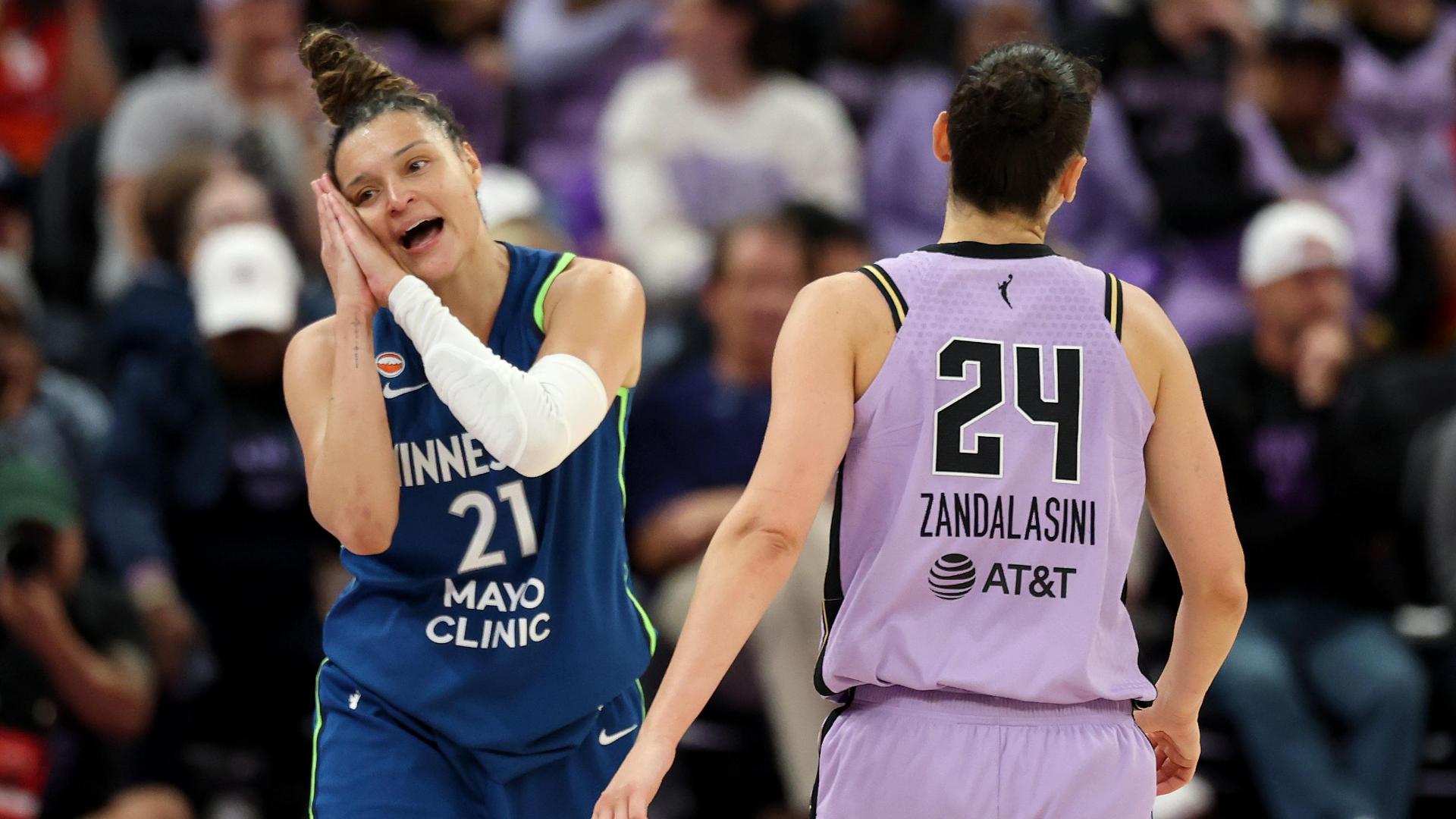 Olivia Miles has 20 points, 7 assists before ankle injury as WNBA-best Lynx beat Valkyries 77-66