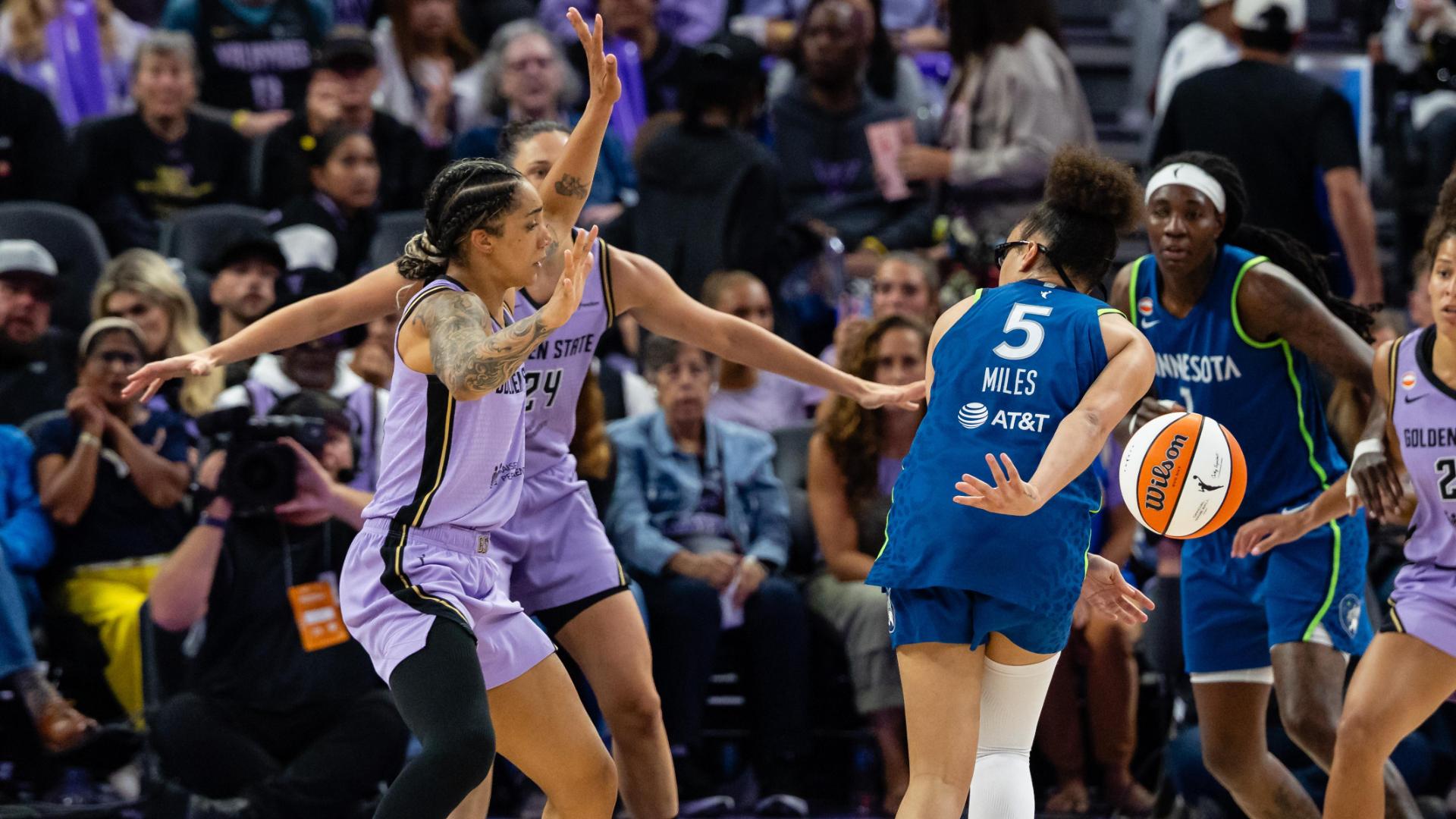 Olivia Miles has 20 points, 7 assists before ankle injury as WNBA-best Lynx beat Valkyries 77-66