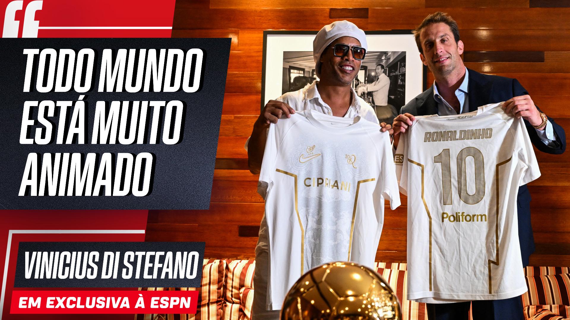 Jogador do novo clube de Ronaldinho Gaúcho comenta expectativa sobre chegada do astro: 'Todo mundo empolgado'