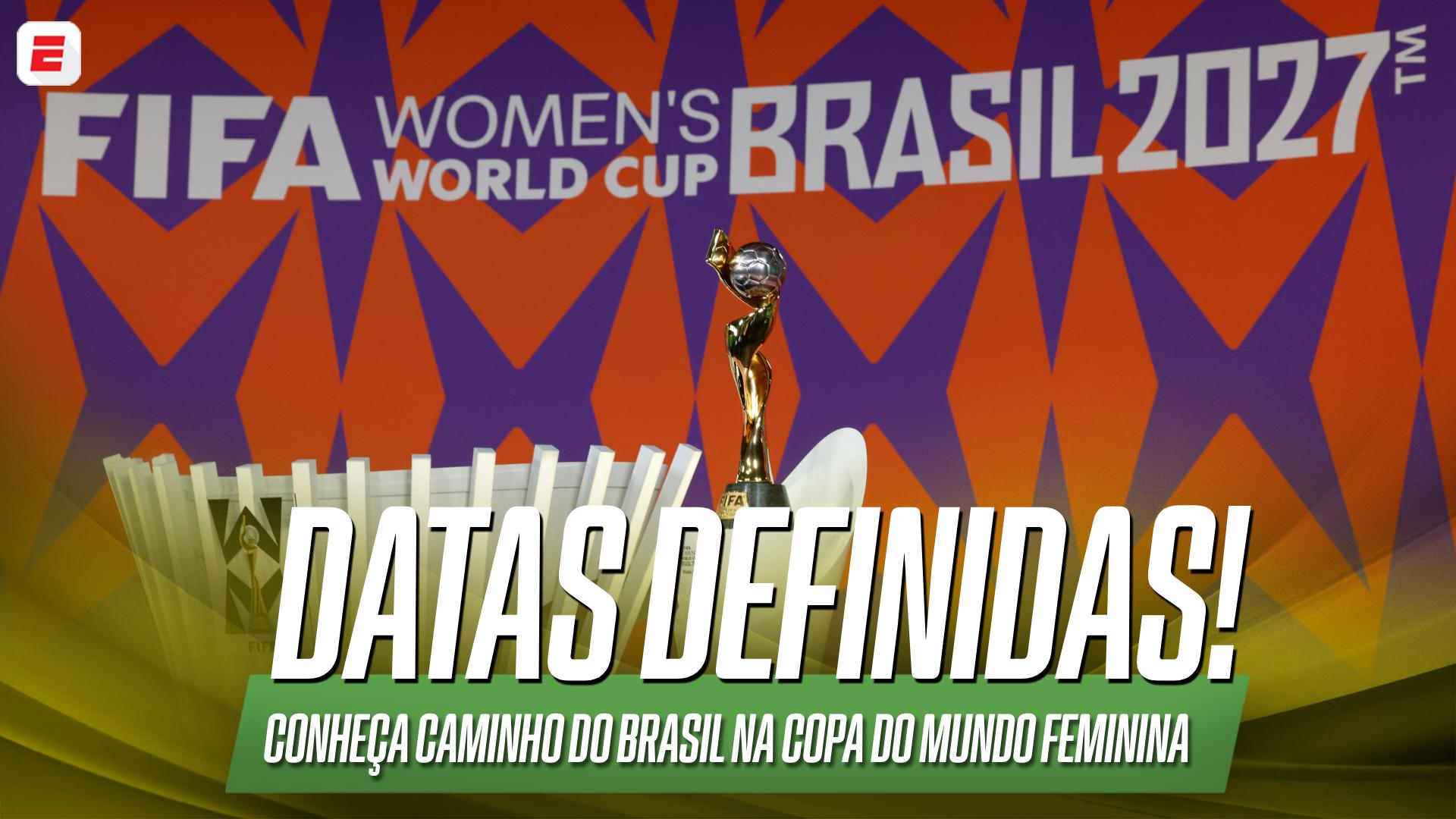 Fifa divulga calendrário da Copa do Mundo Feminina de 2027; VEJA caminho do Brasil