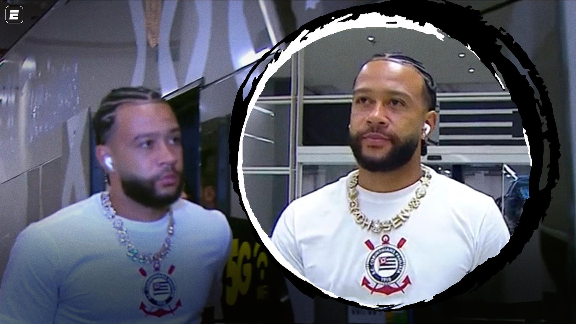 DE VOLTA! VEJA a chegada de Memphis Depay à Neo Química Arena para Corinthians x Rosario Central
