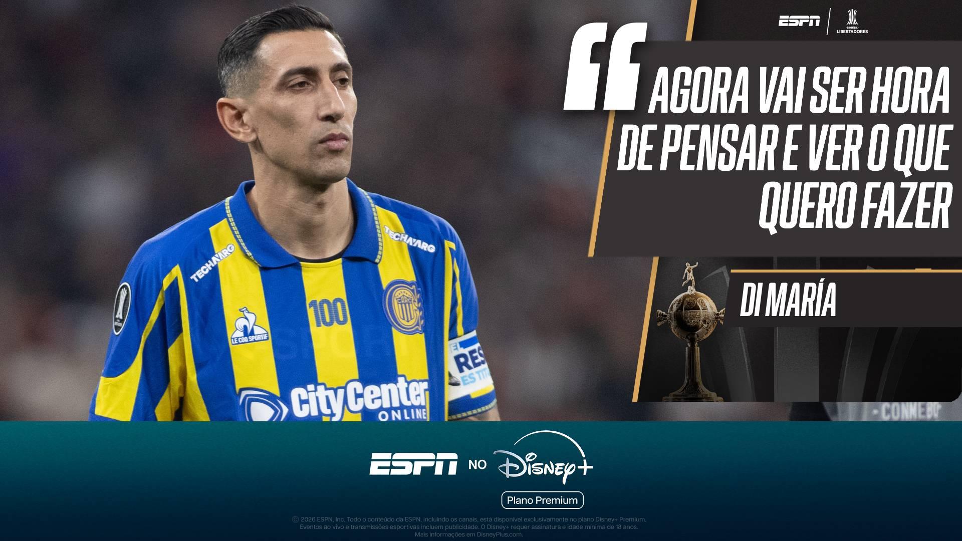 Di María lamenta eliminação para o Corinthians e abre o coração à ESPN: 'Meu sonho era outro, mas...'