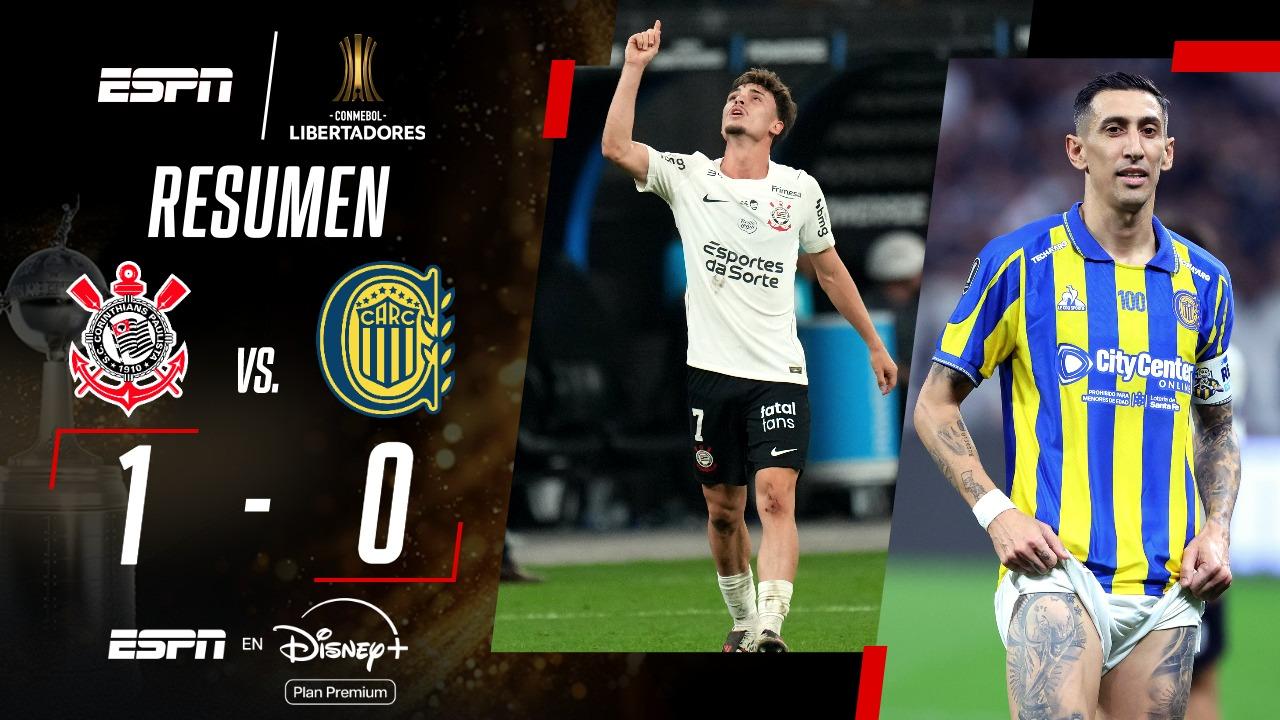 ¡Corinthians venció con diez hombres y eliminó a Rosario Central de la Libertadores!