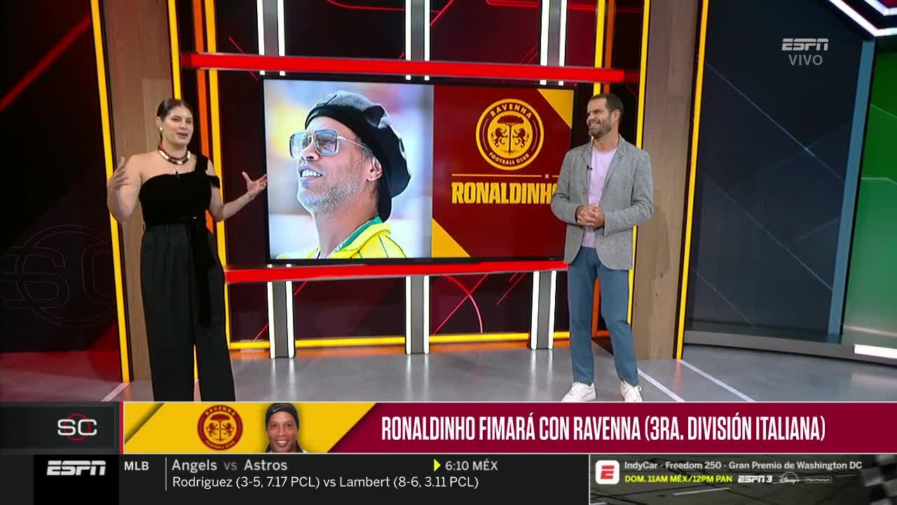 Ronaldinho, a sus 46 años de edad, firma para jugar en Italia